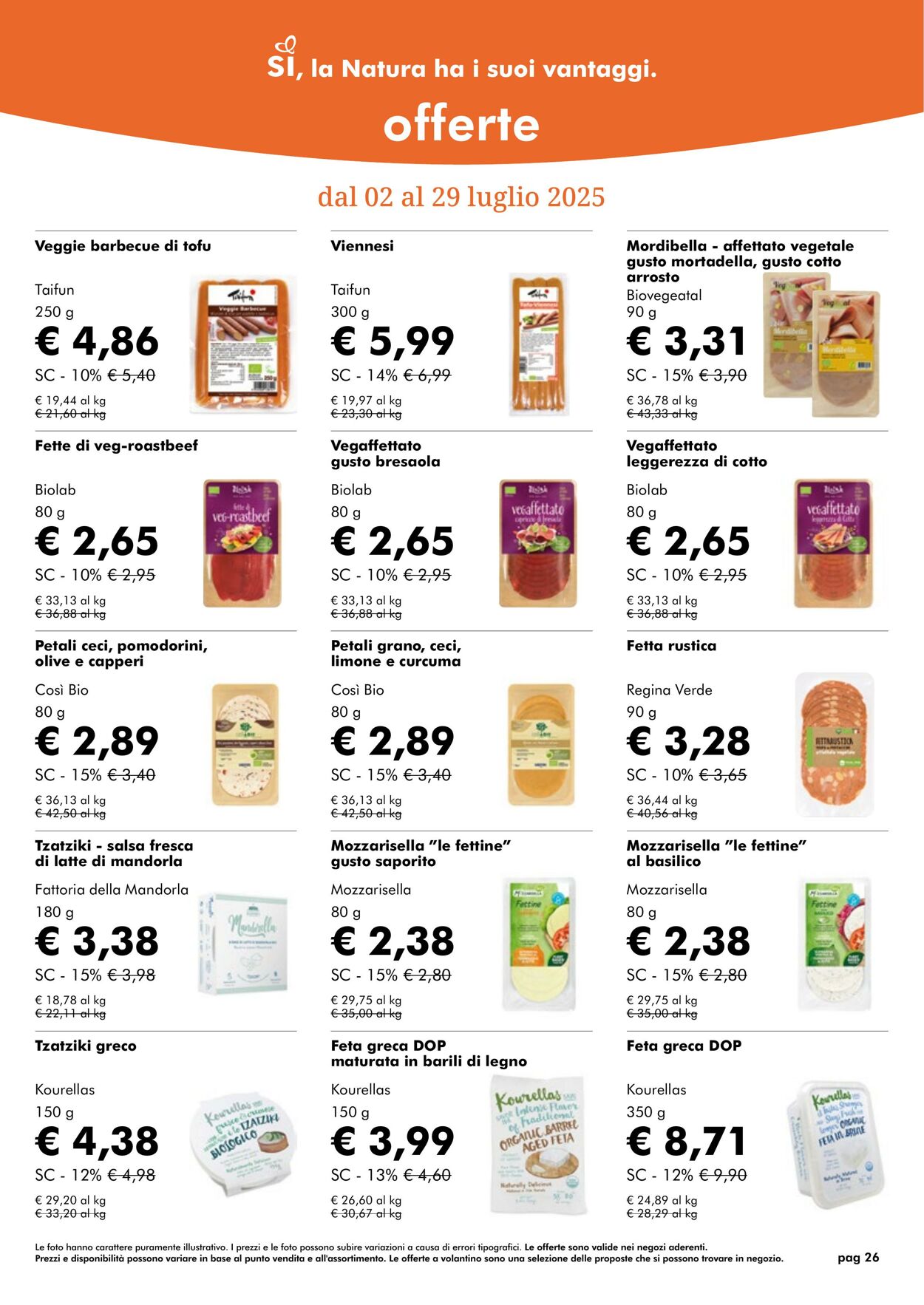 Volantino NaturaSì 01.07.2025 - 31.07.2025