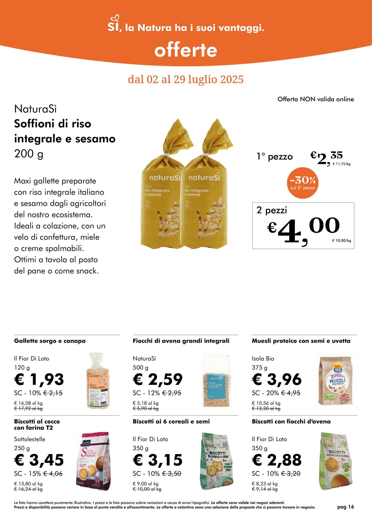 Volantino NaturaSì 01.07.2025 - 31.07.2025