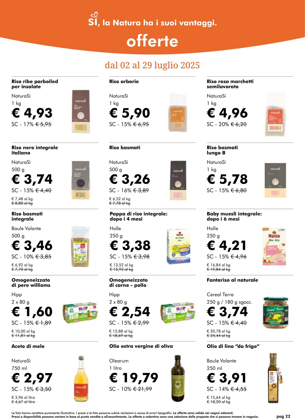Volantino NaturaSì 01.07.2025 - 31.07.2025