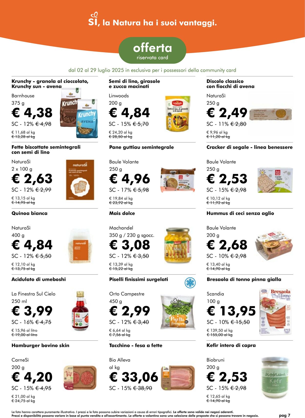 Volantino NaturaSì 01.07.2025 - 31.07.2025