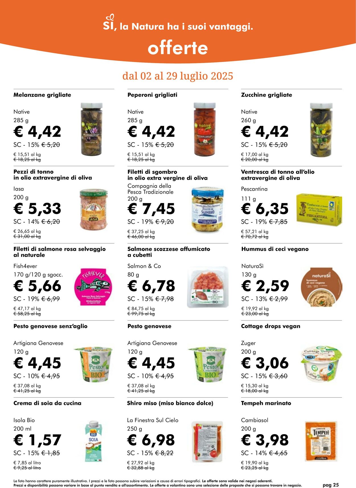 Volantino NaturaSì 01.07.2025 - 31.07.2025