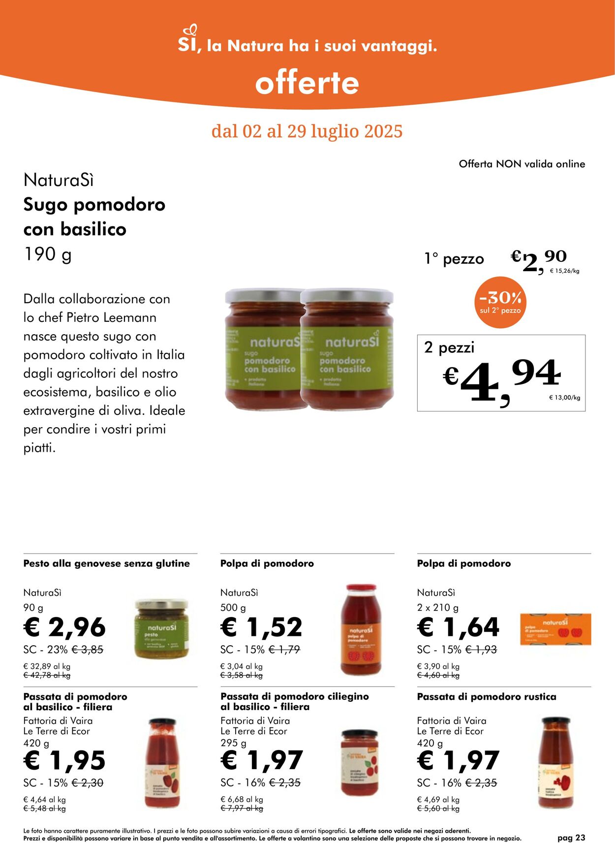 Volantino NaturaSì 01.07.2025 - 31.07.2025