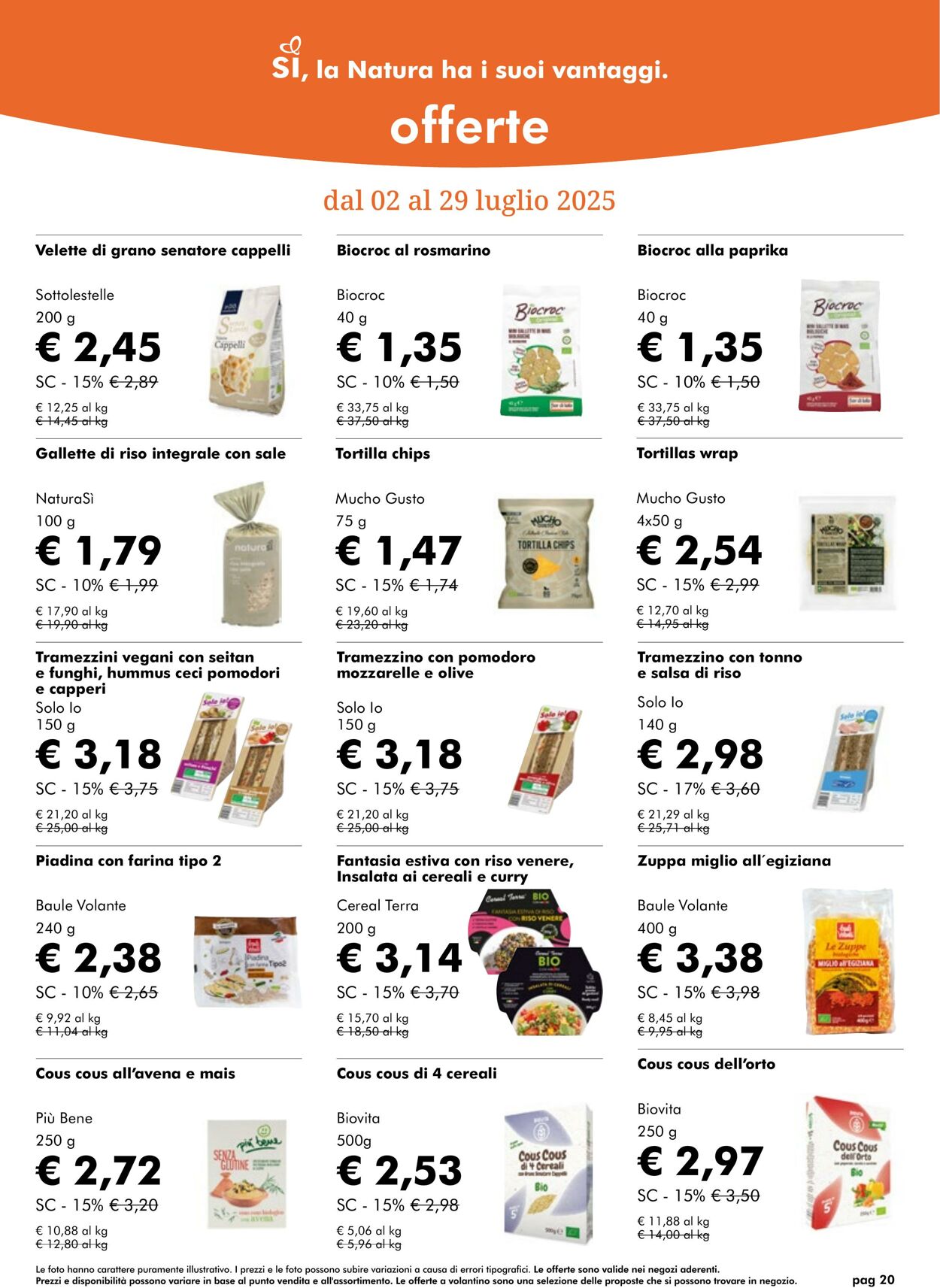 Volantino NaturaSì 01.07.2025 - 31.07.2025