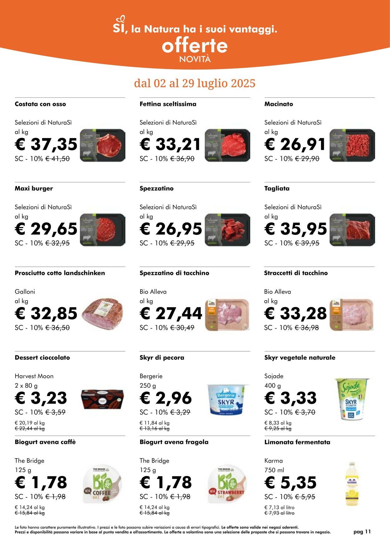 Volantino NaturaSì 01.07.2025 - 31.07.2025