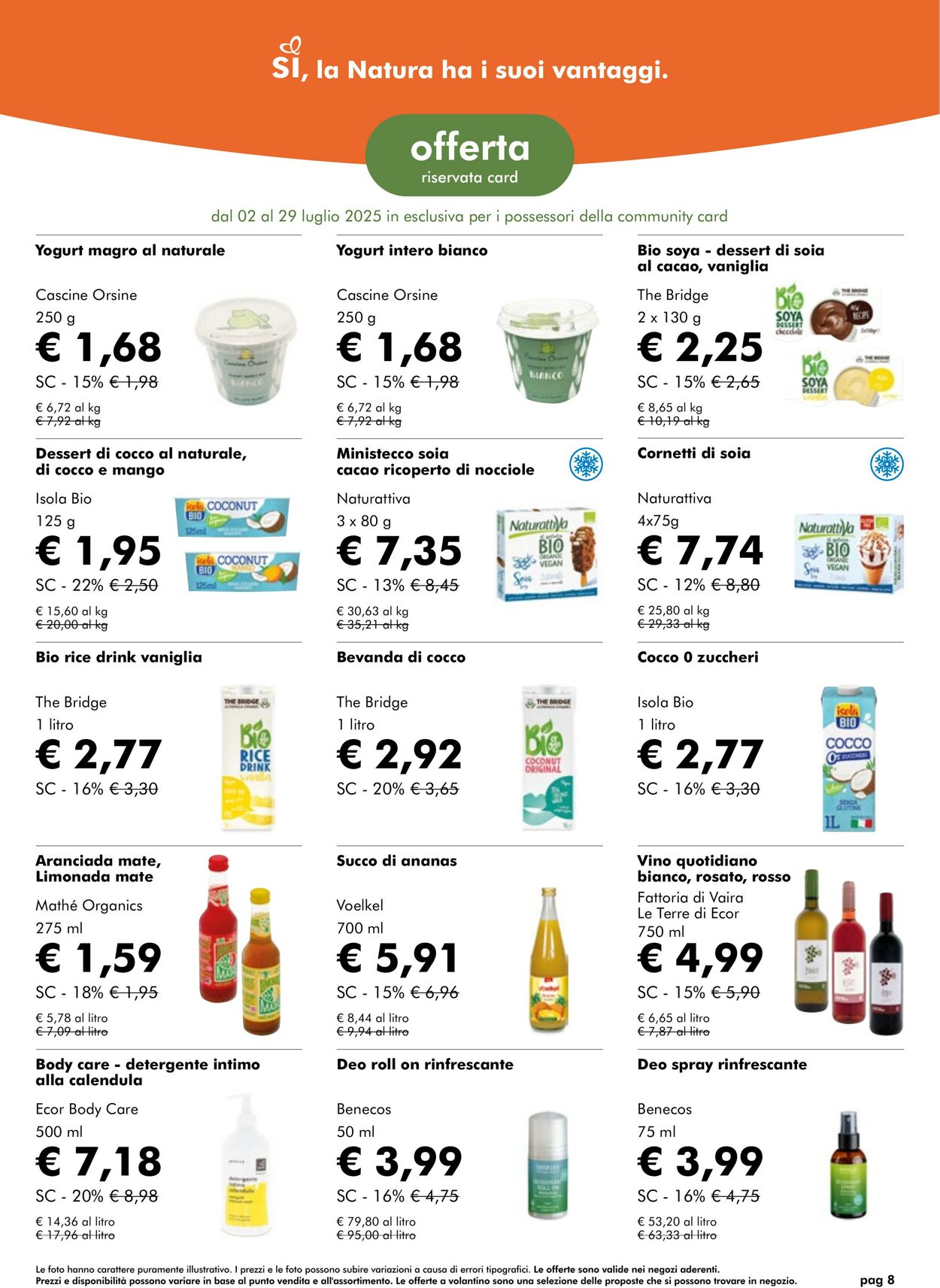 Volantino NaturaSì 01.07.2025 - 31.07.2025