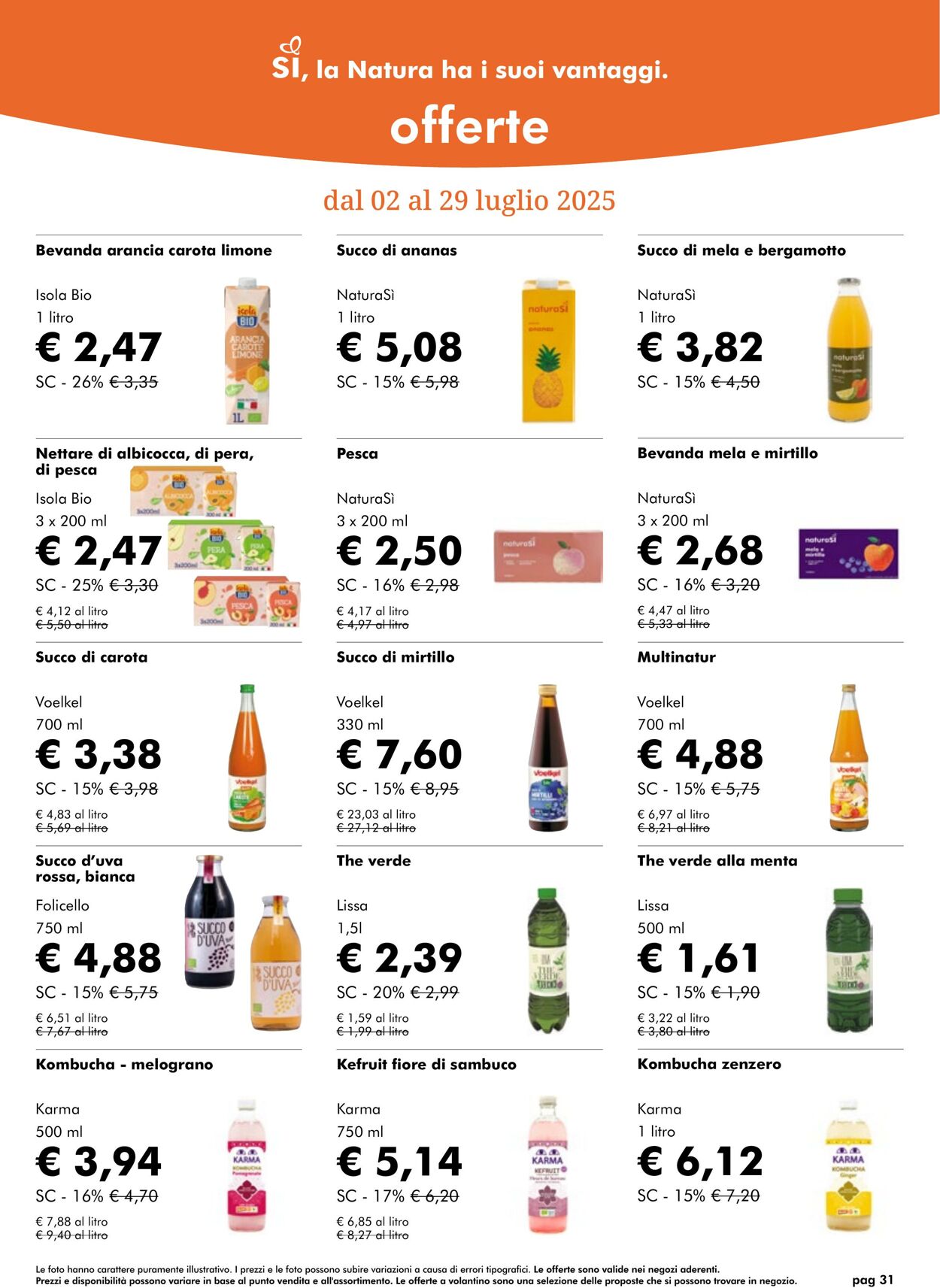 Volantino NaturaSì 01.07.2025 - 31.07.2025