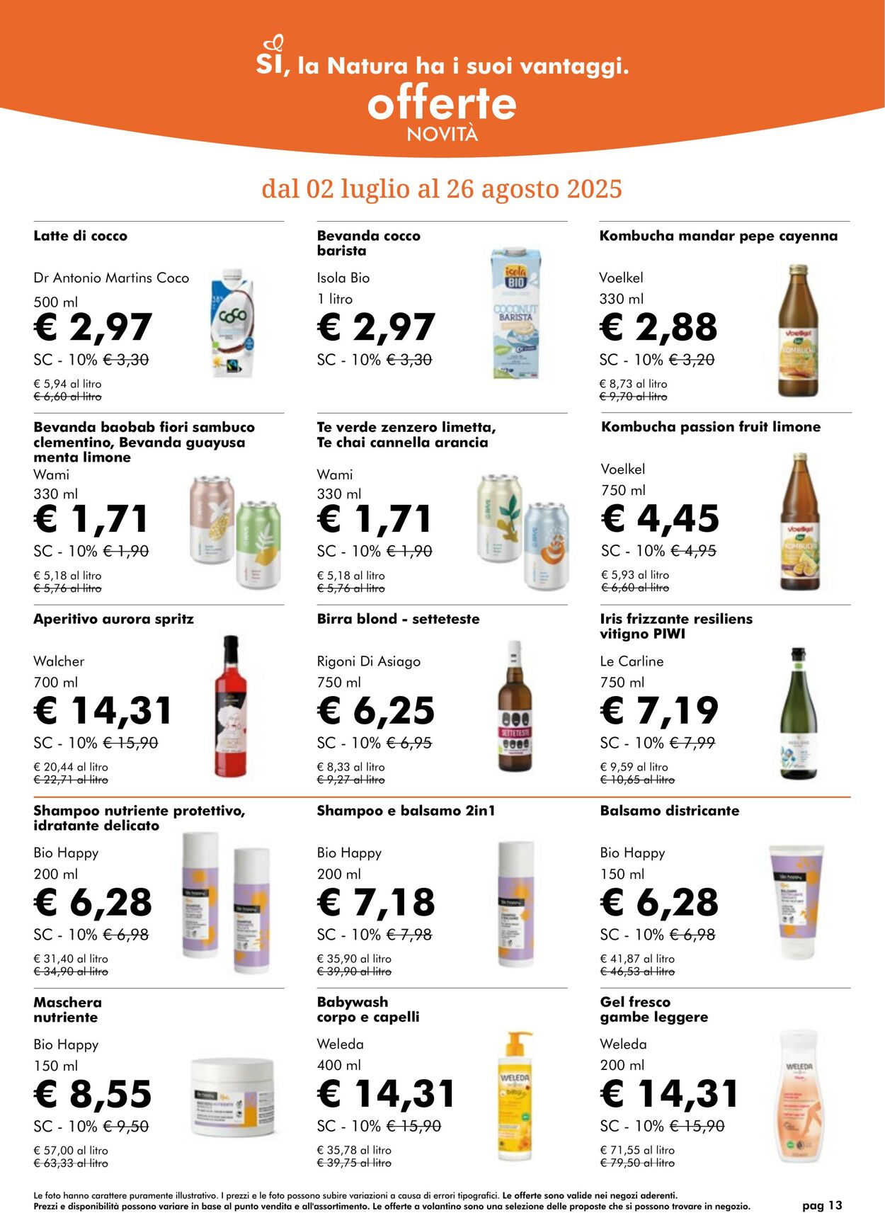 Volantino NaturaSì 01.07.2025 - 31.07.2025