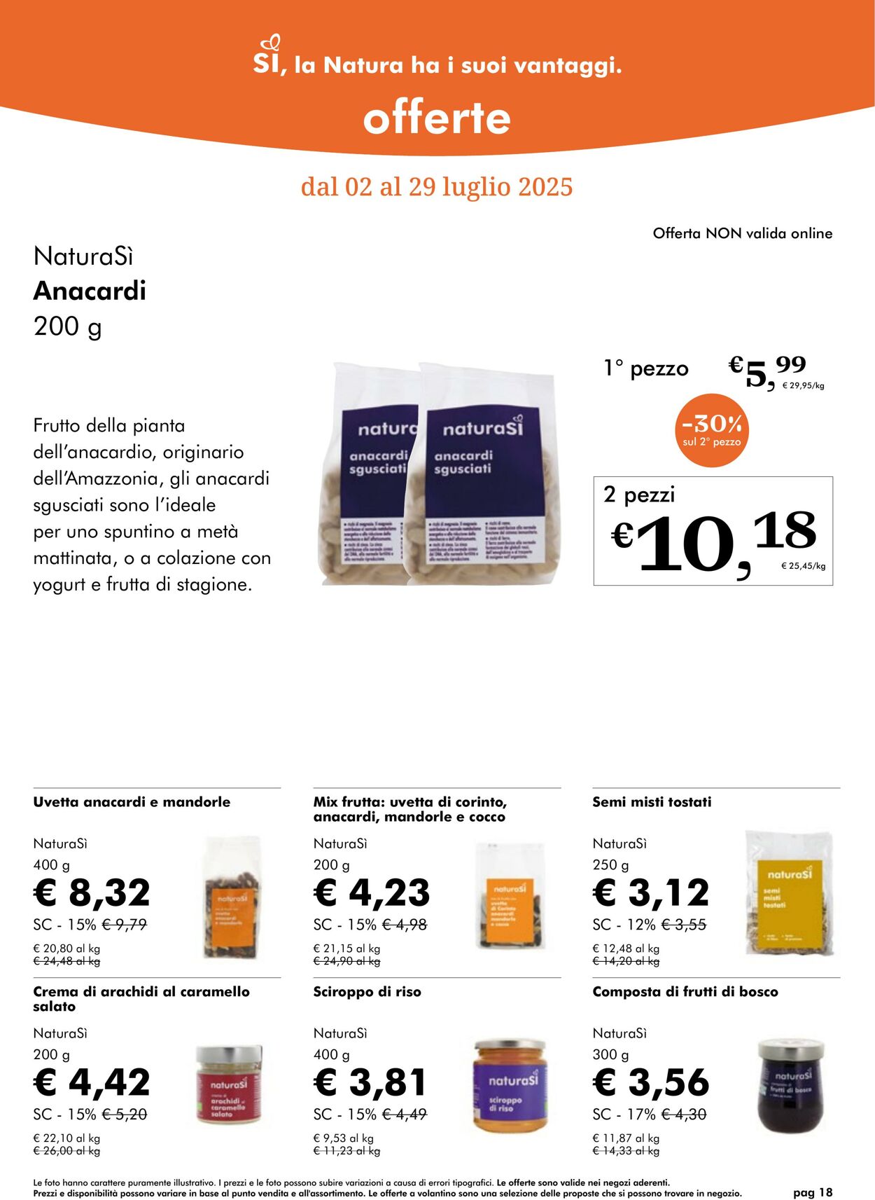 Volantino NaturaSì 01.07.2025 - 31.07.2025
