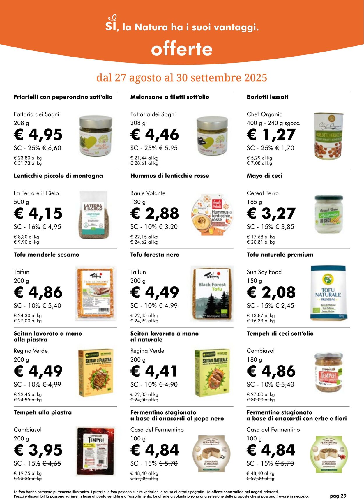 Volantino NaturaSì 01.09.2025 - 30.09.2025