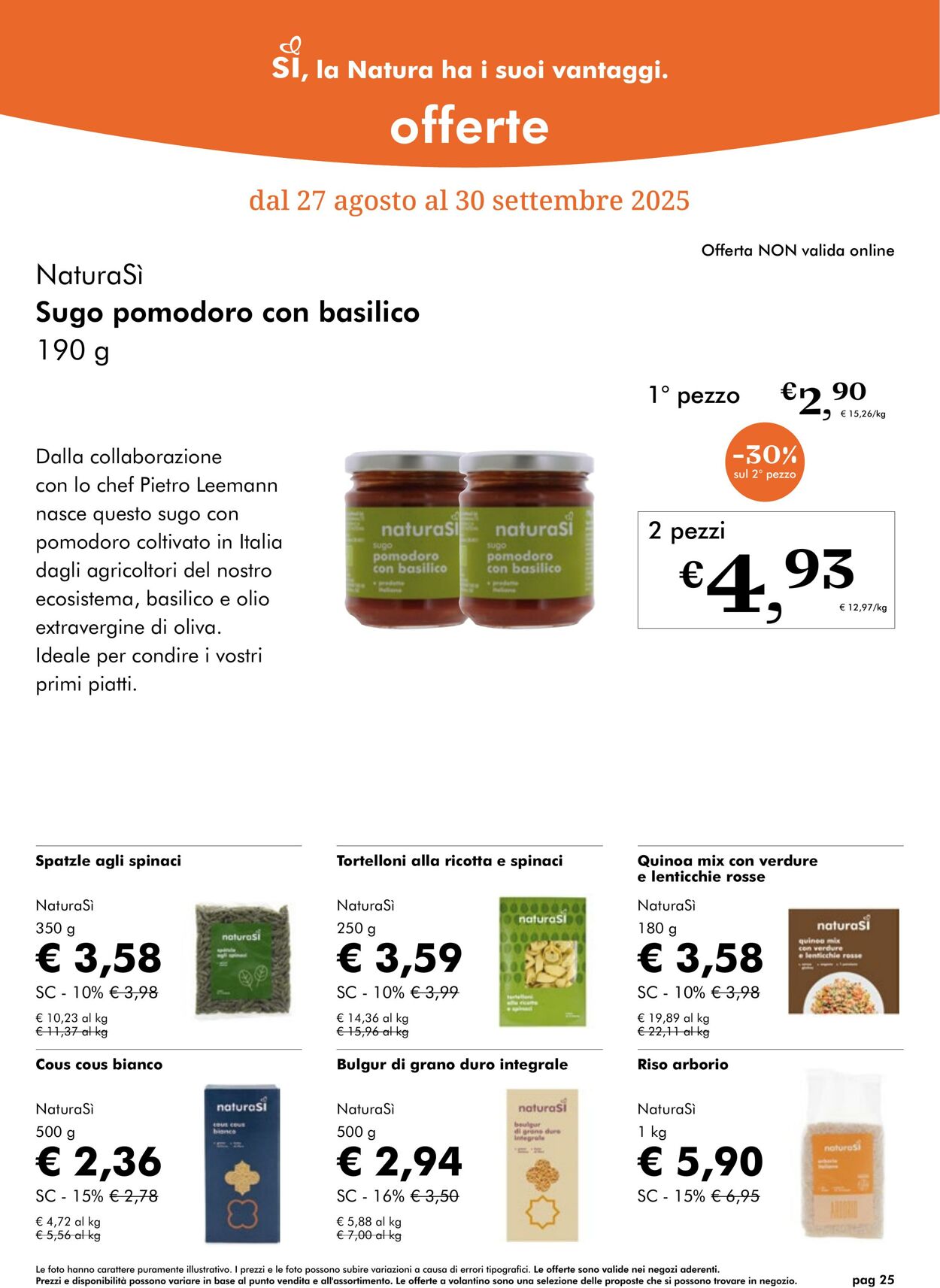 Volantino NaturaSì 01.09.2025 - 30.09.2025
