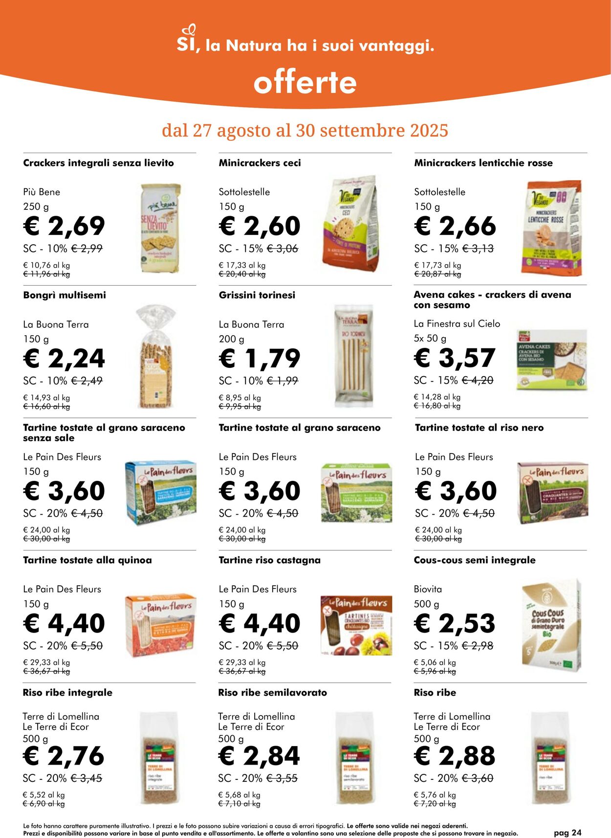 Volantino NaturaSì 01.09.2025 - 30.09.2025