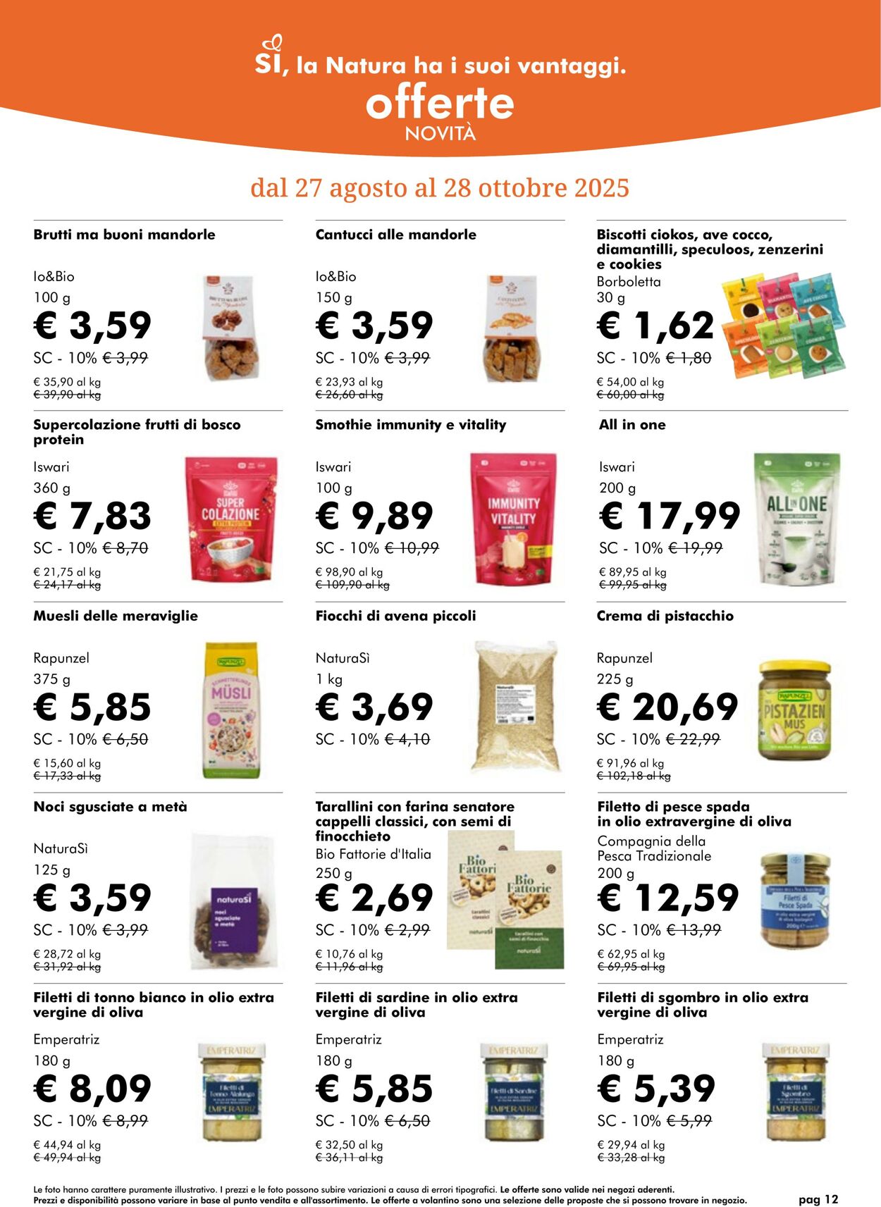 Volantino NaturaSì 01.09.2025 - 30.09.2025