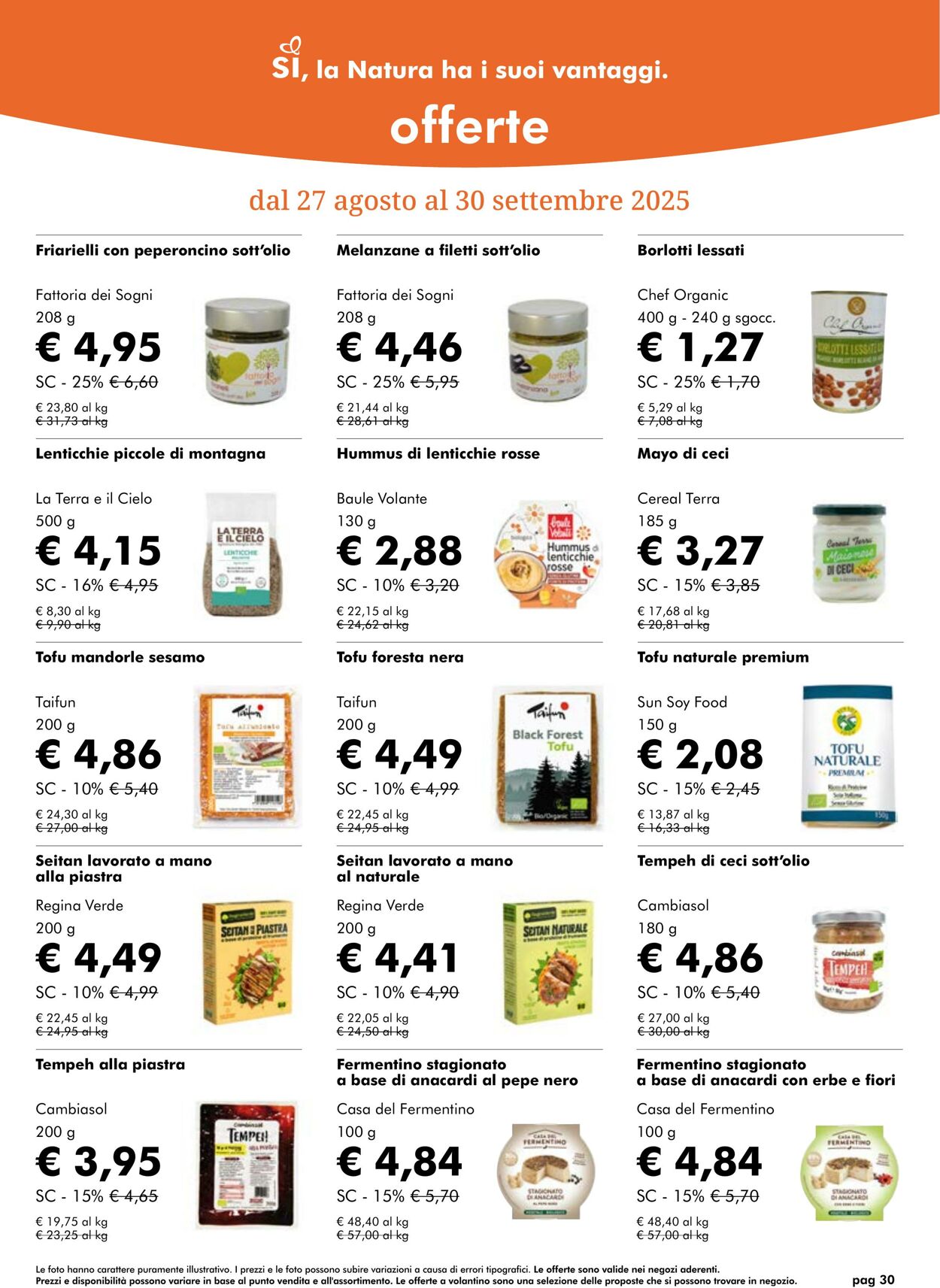Volantino NaturaSì 01.09.2025 - 30.09.2025