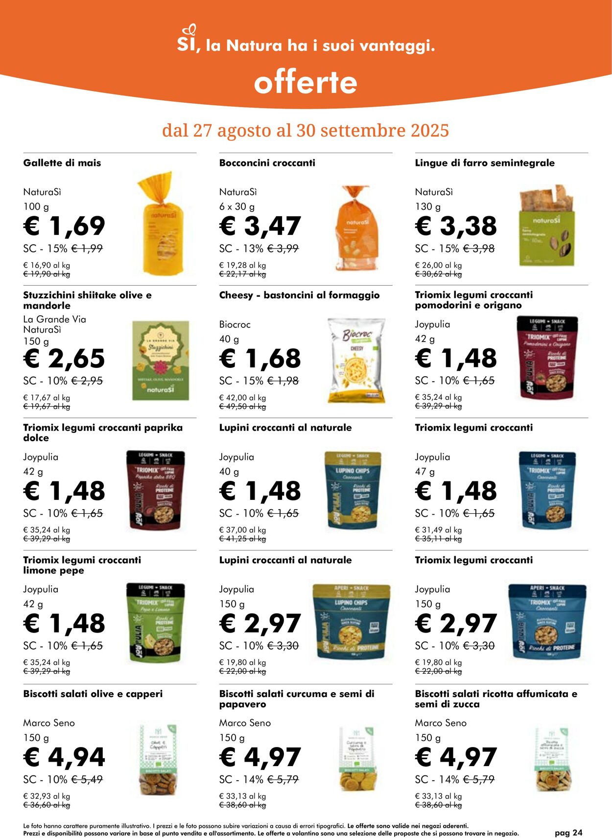 Volantino NaturaSì 01.09.2025 - 30.09.2025
