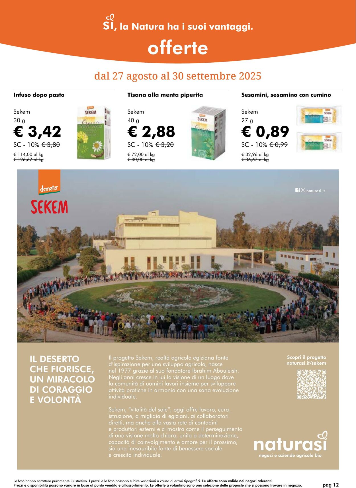 Volantino NaturaSì 01.09.2025 - 30.09.2025