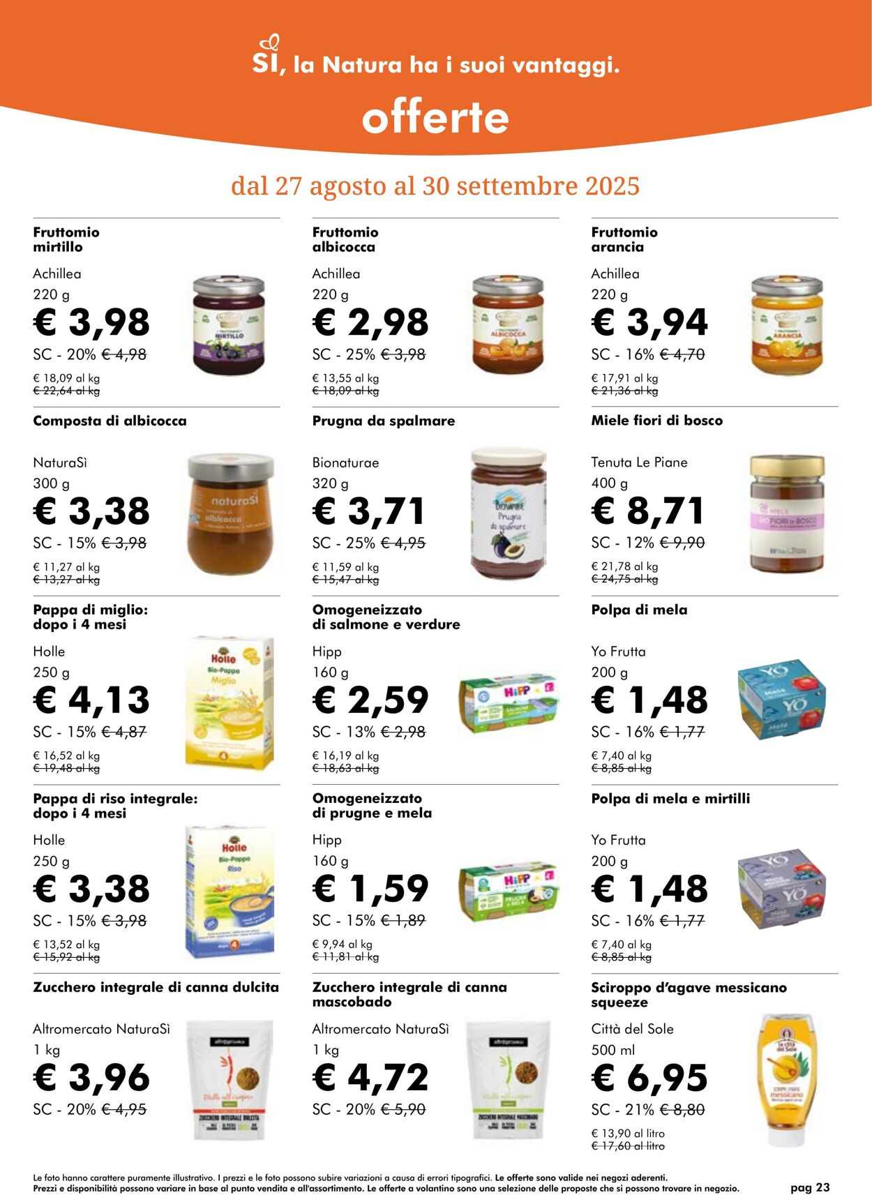 Volantino NaturaSì 01.09.2025 - 30.09.2025