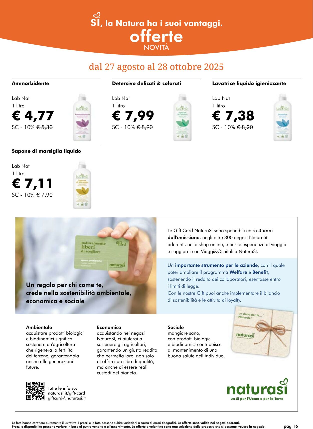 Volantino NaturaSì 01.09.2025 - 30.09.2025