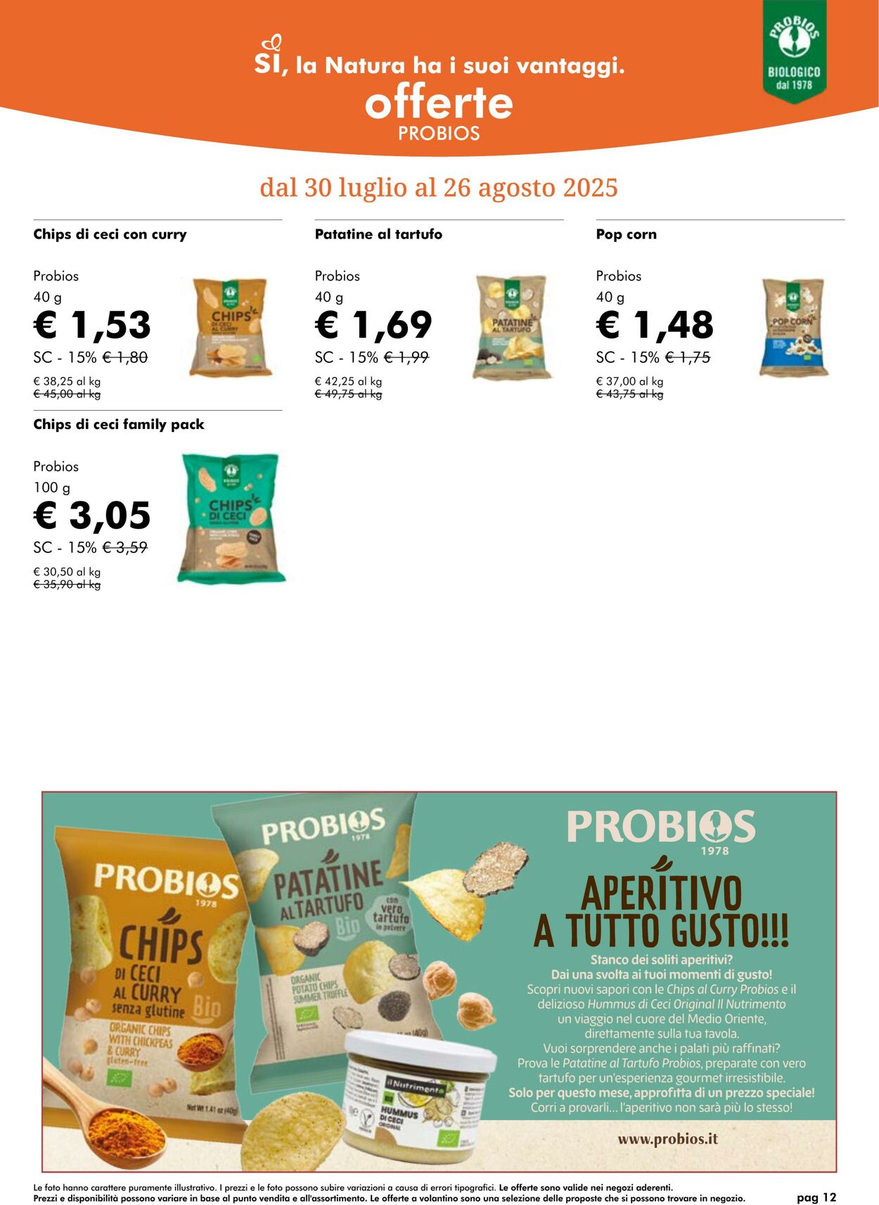 Volantino NaturaSì 01.08.2025 - 31.08.2025