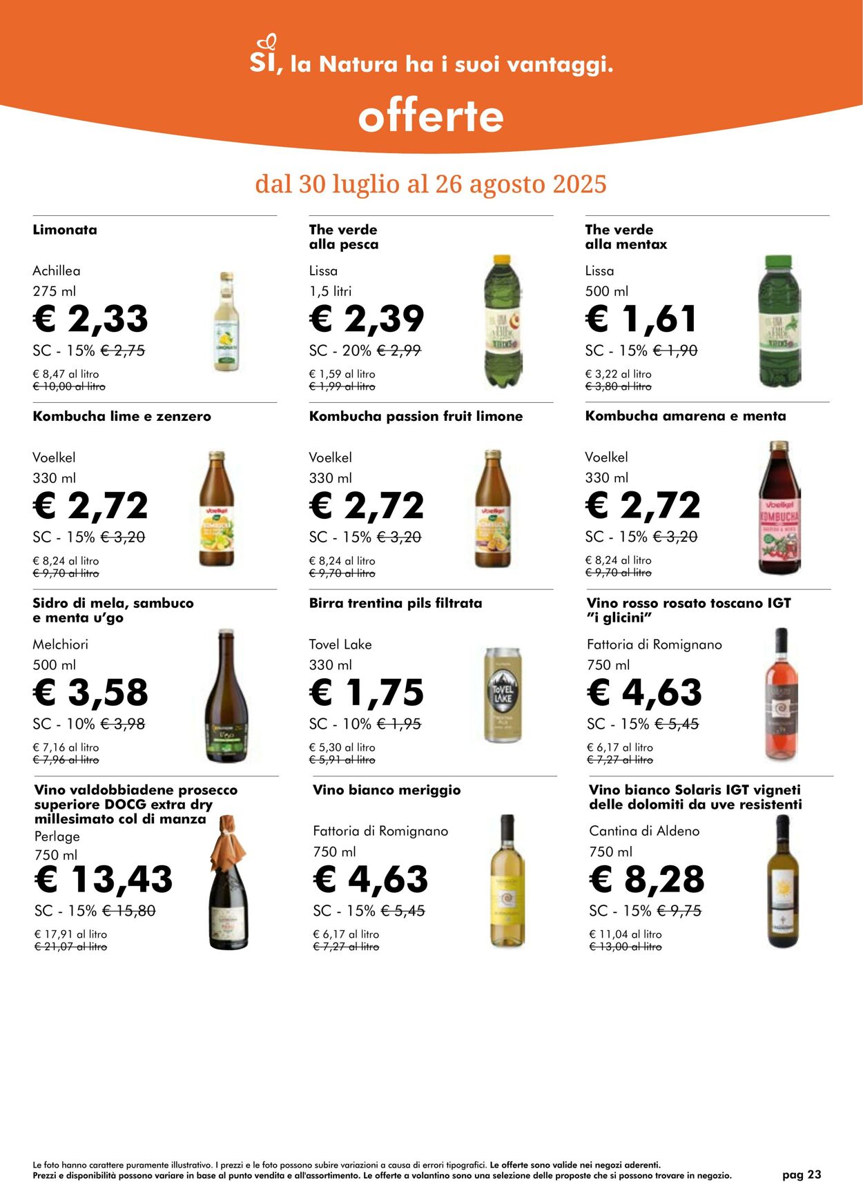 Volantino NaturaSì 01.08.2025 - 31.08.2025