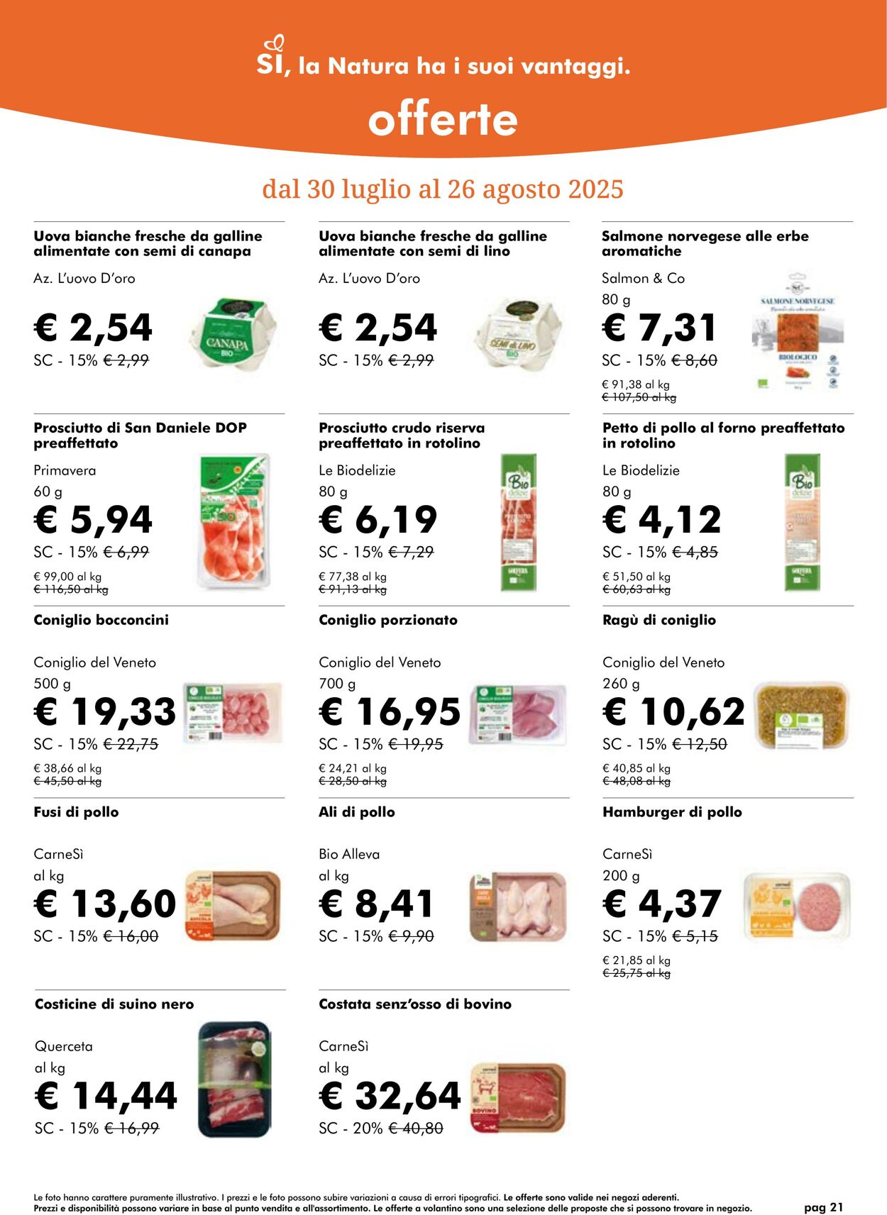 Volantino NaturaSì 01.08.2025 - 31.08.2025