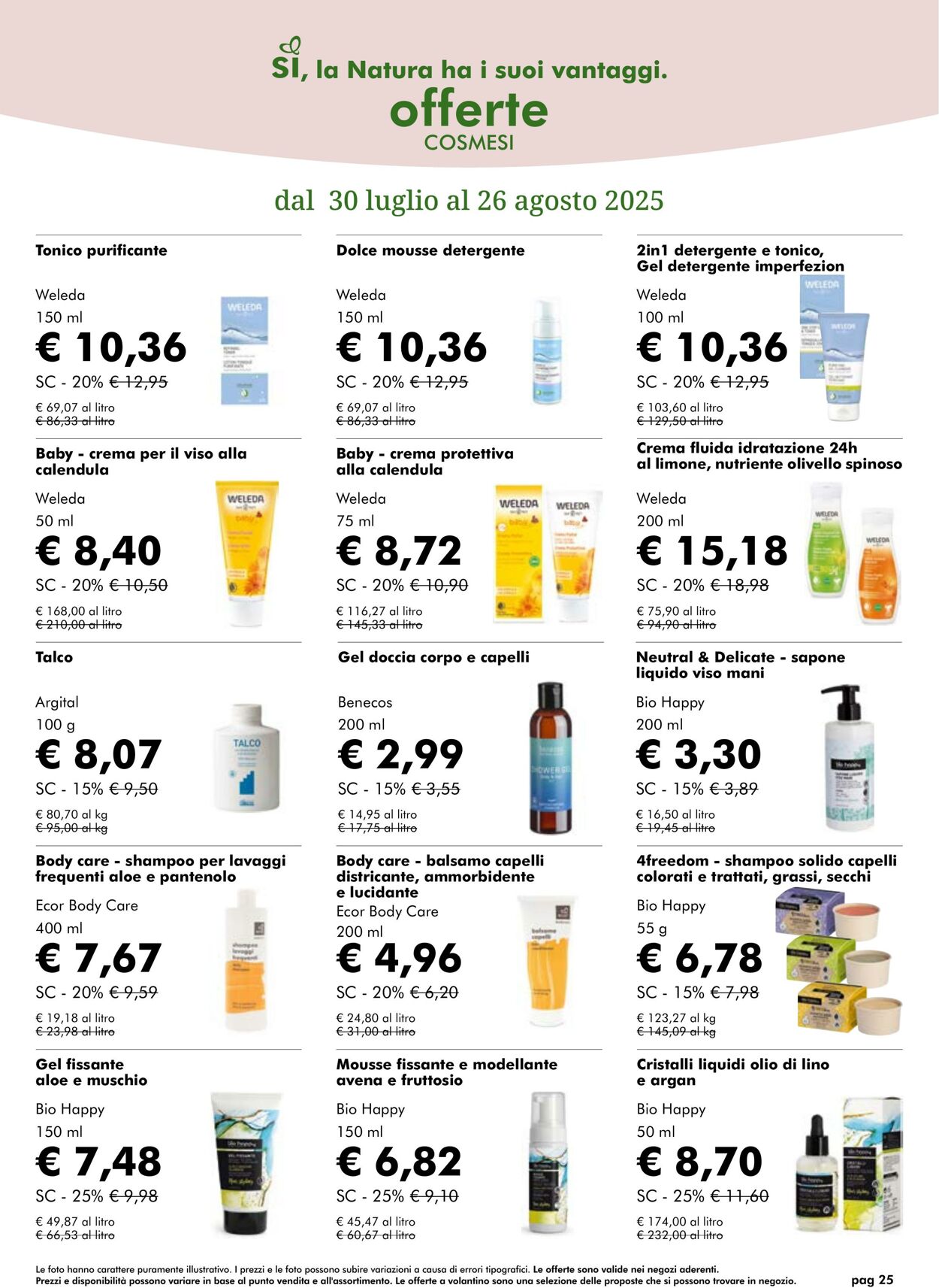 Volantino NaturaSì 01.08.2025 - 31.08.2025