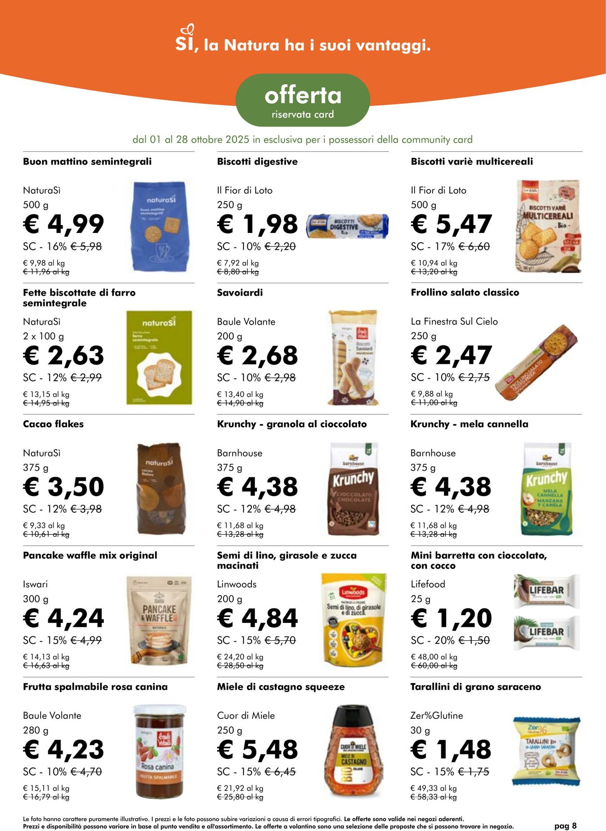Volantino NaturaSì 01.10.2025 - 31.10.2025
