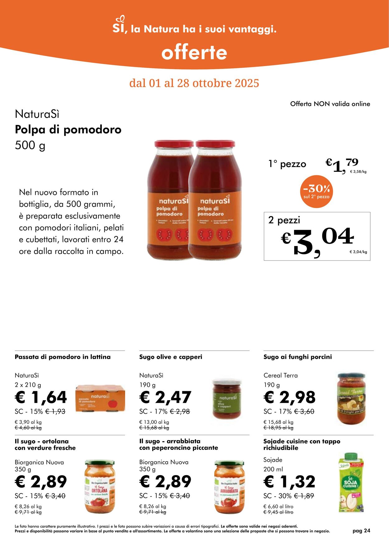 Volantino NaturaSì 01.10.2025 - 31.10.2025