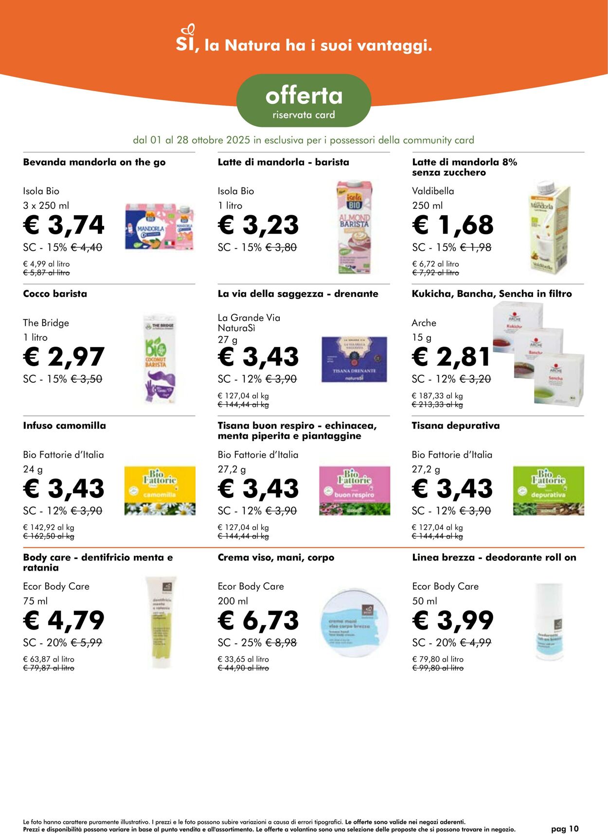 Volantino NaturaSì 01.10.2025 - 31.10.2025