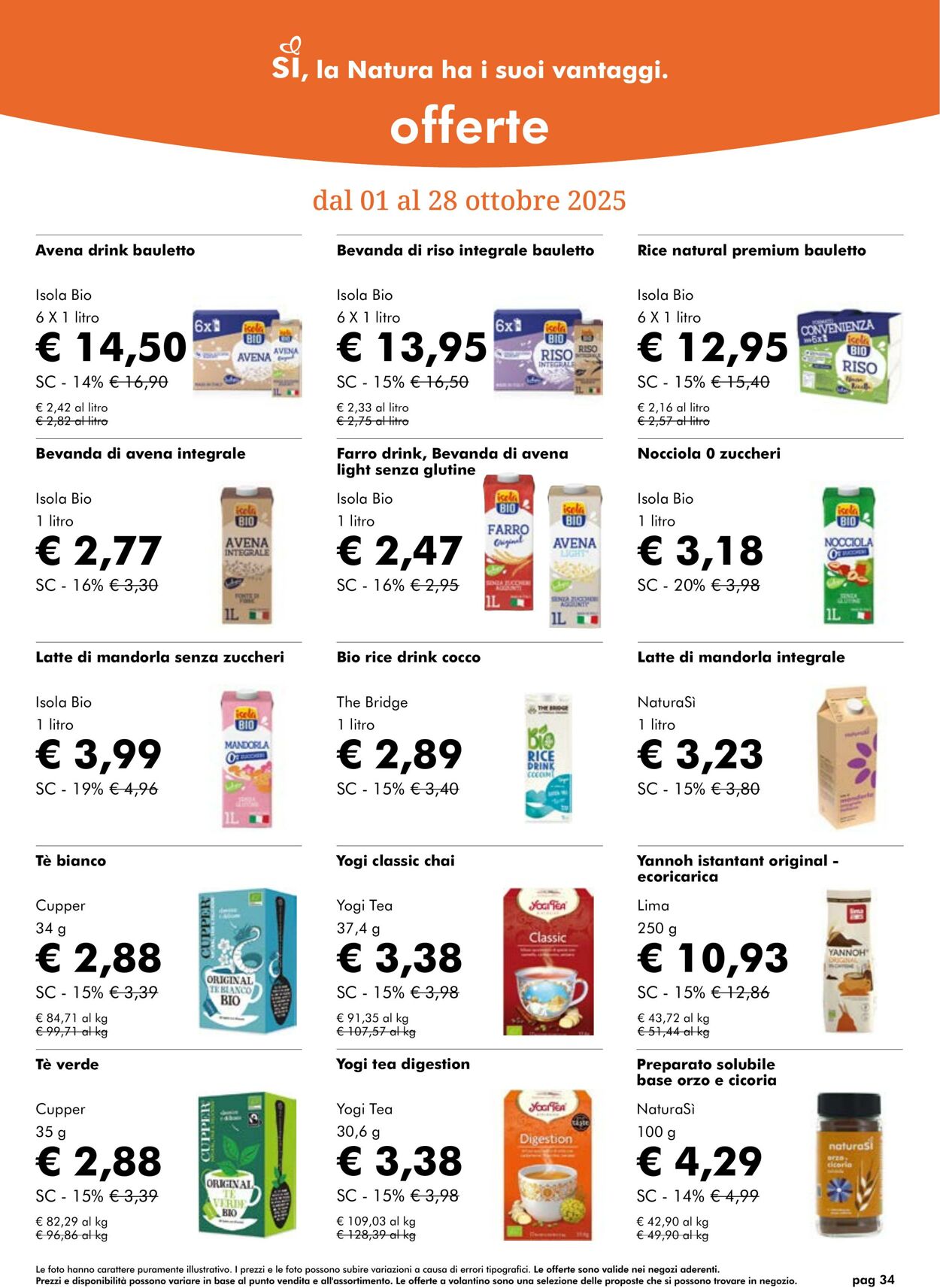Volantino NaturaSì 01.10.2025 - 31.10.2025