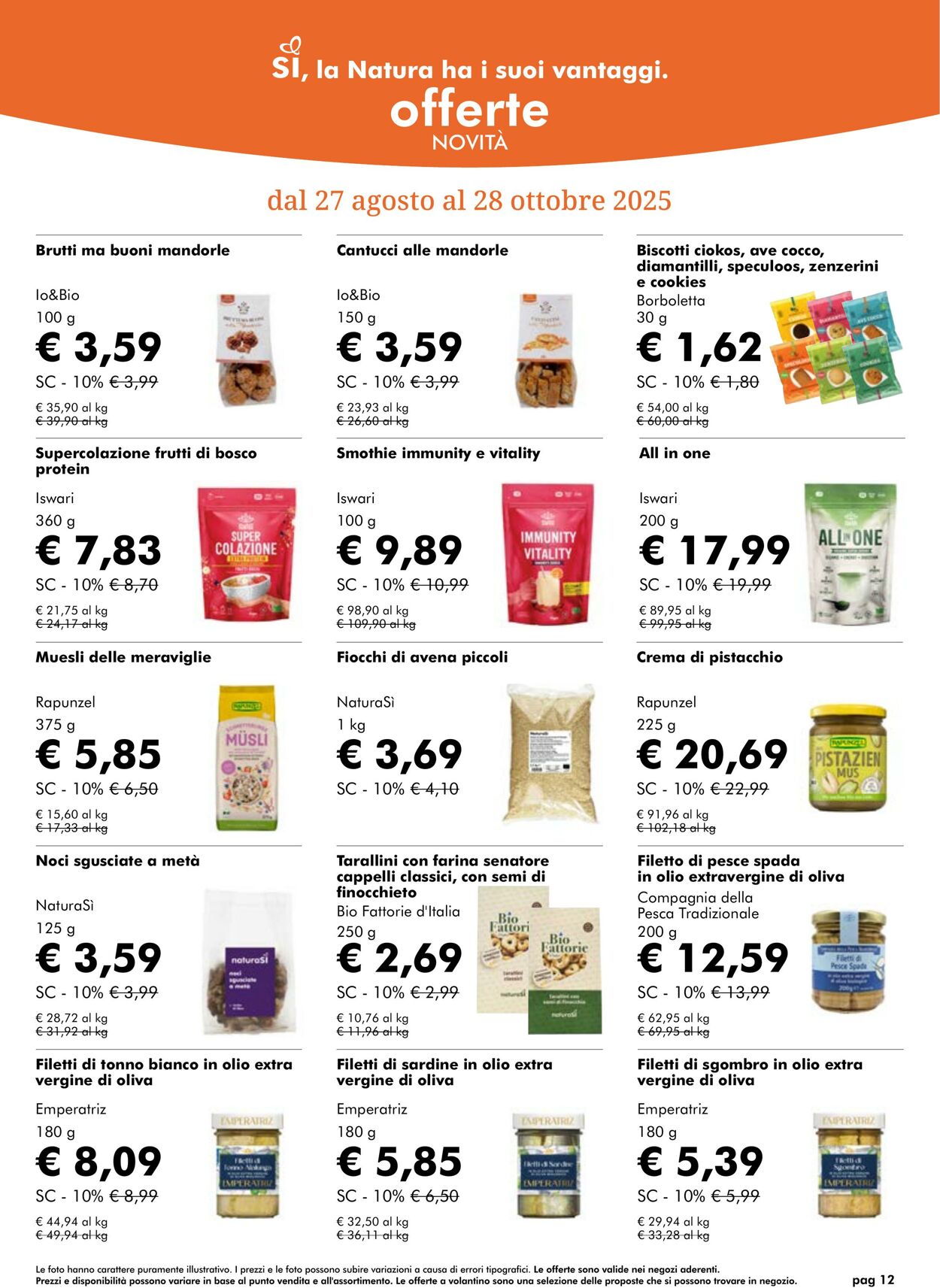 Volantino NaturaSì 01.10.2025 - 31.10.2025