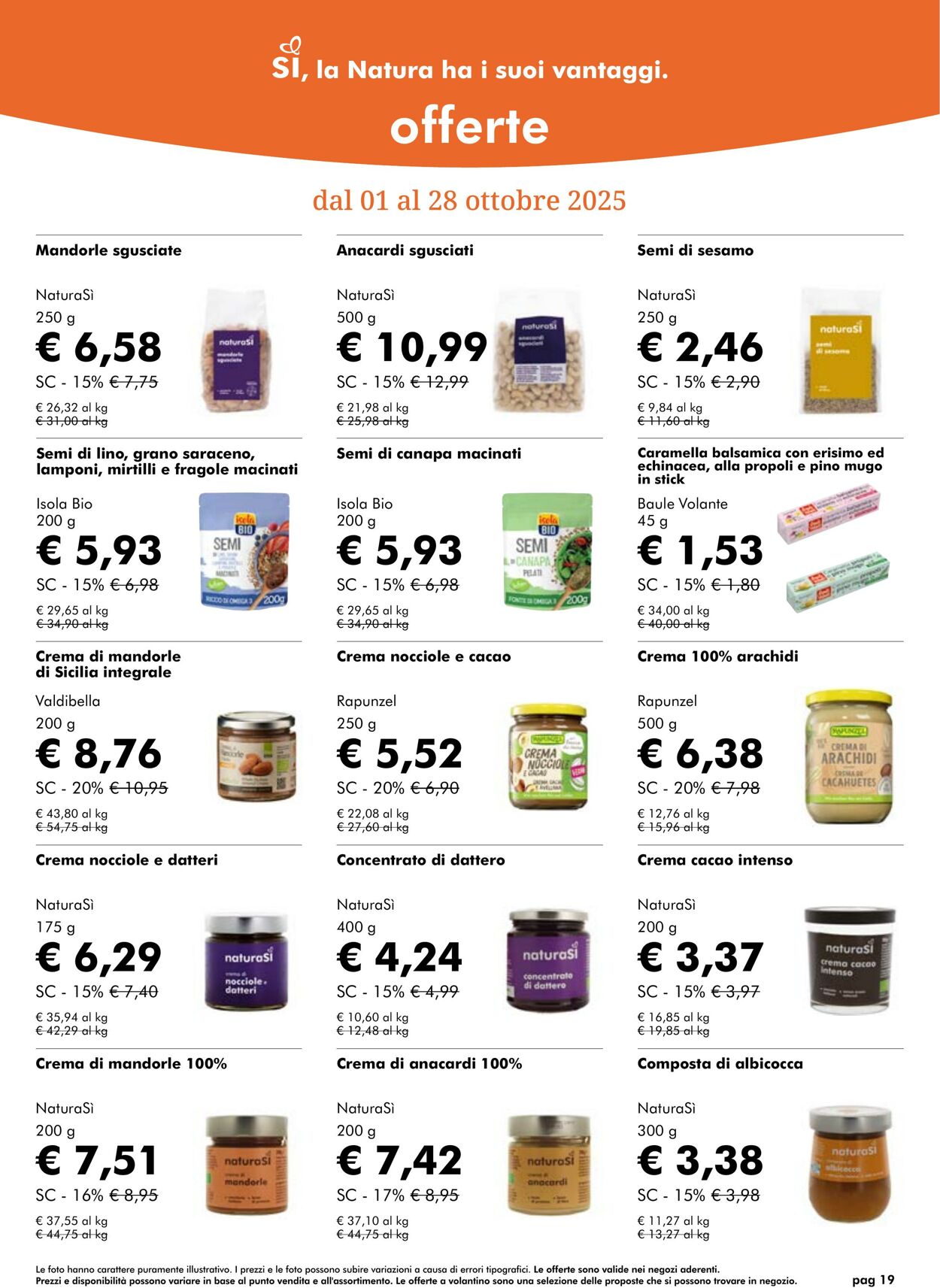 Volantino NaturaSì 01.10.2025 - 31.10.2025
