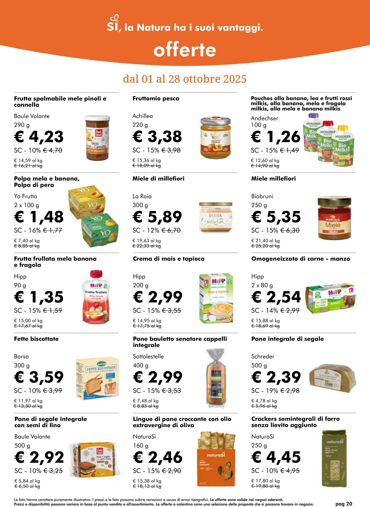 Volantino NaturaSì 01.10.2025 - 31.10.2025