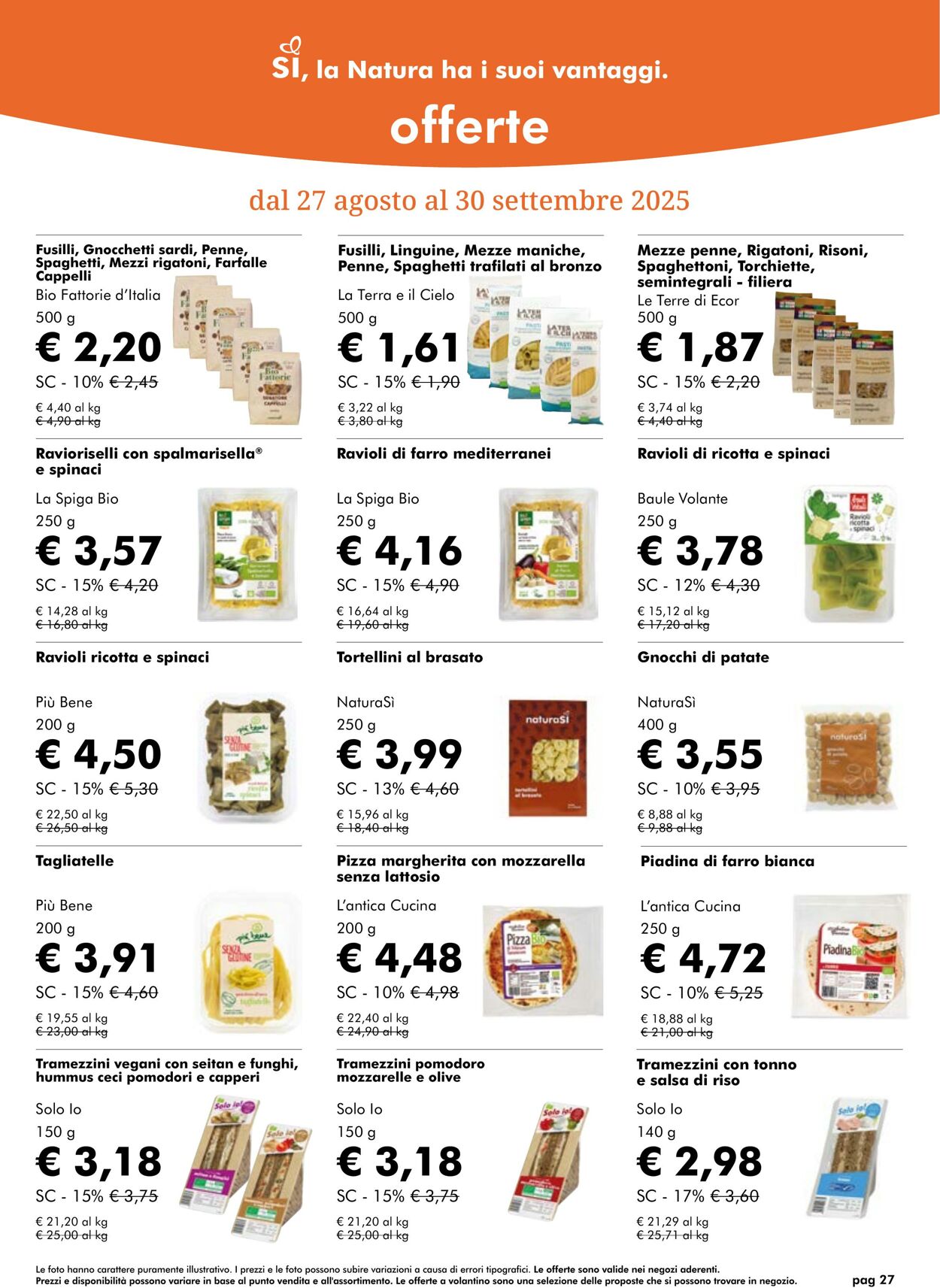 Volantino NaturaSì 01.09.2025 - 30.09.2025