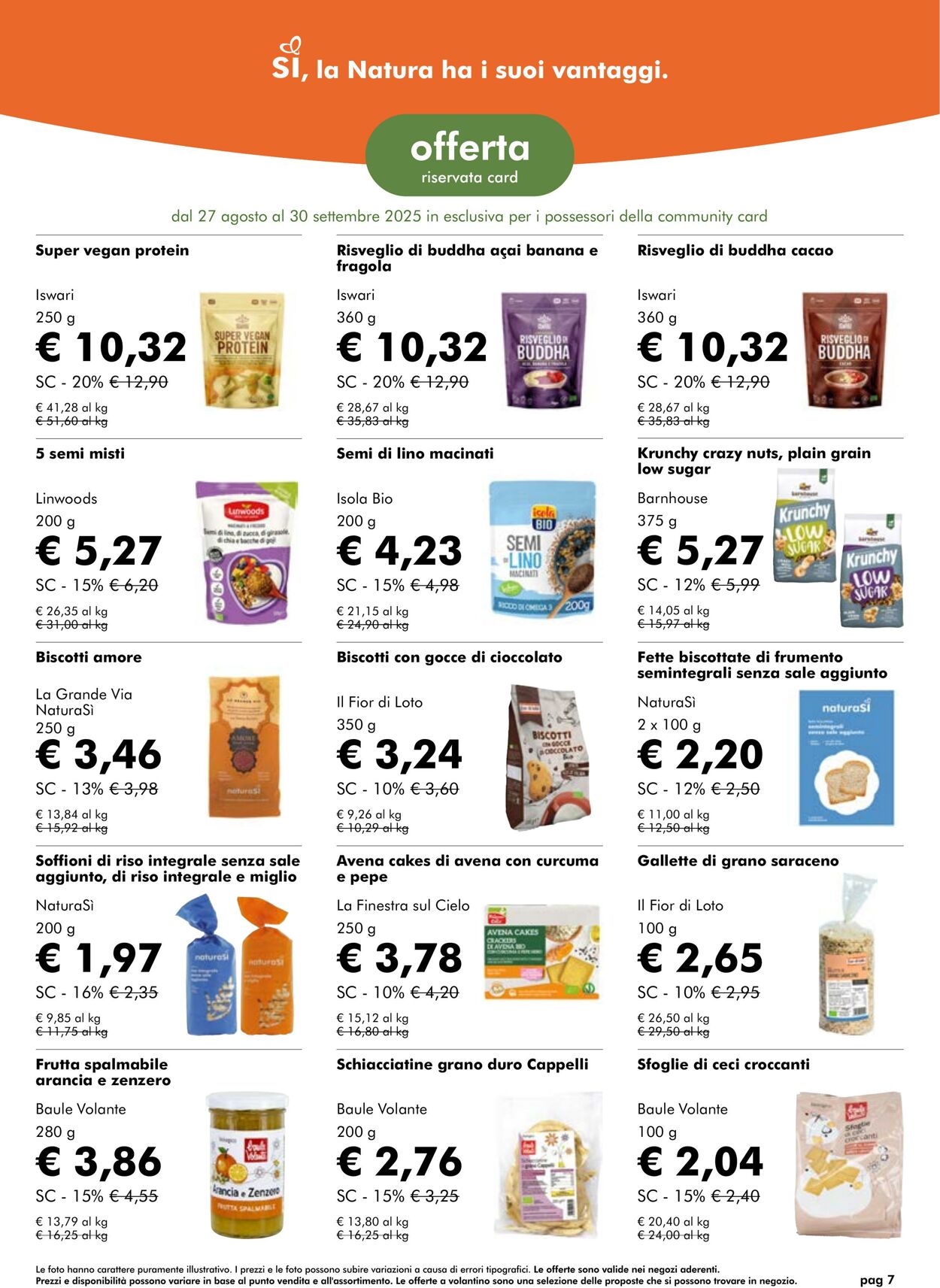 Volantino NaturaSì 01.09.2025 - 30.09.2025