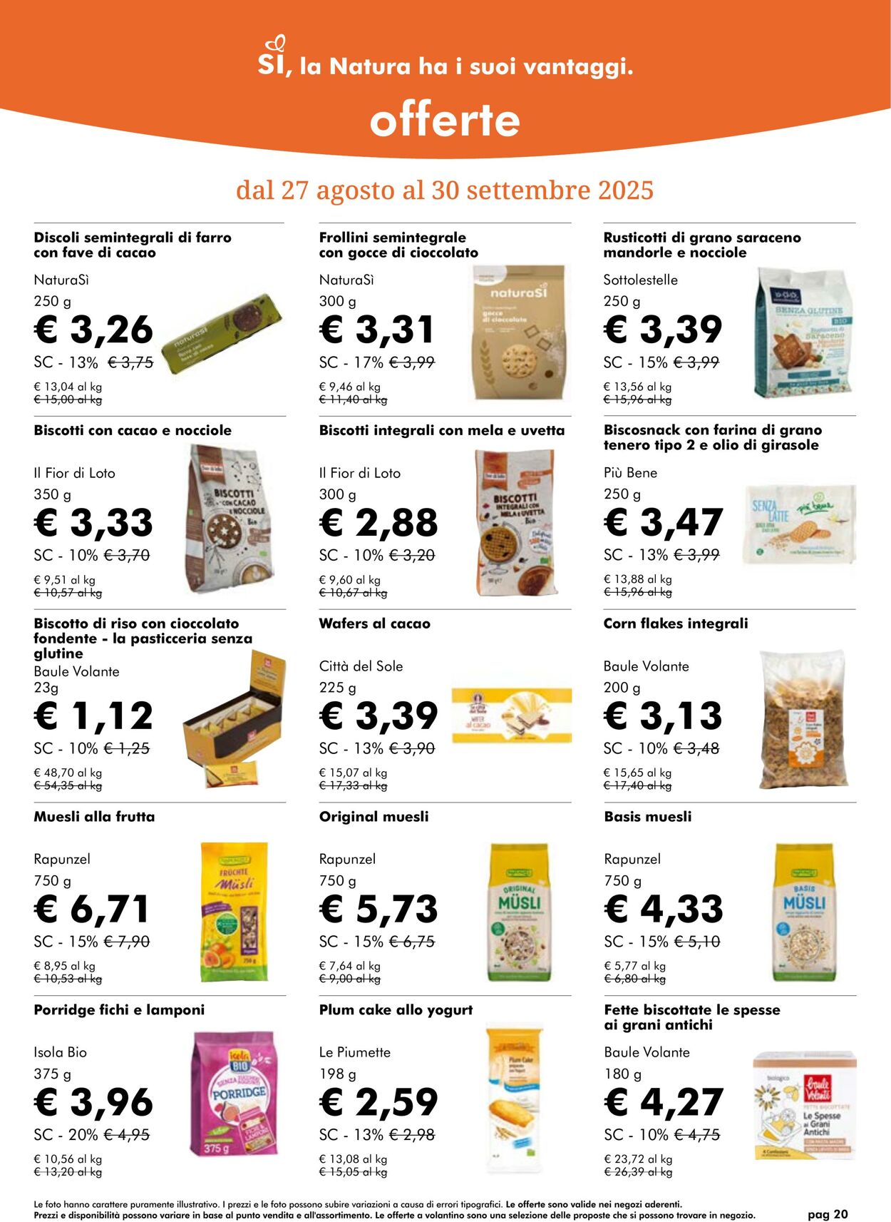 Volantino NaturaSì 01.09.2025 - 30.09.2025