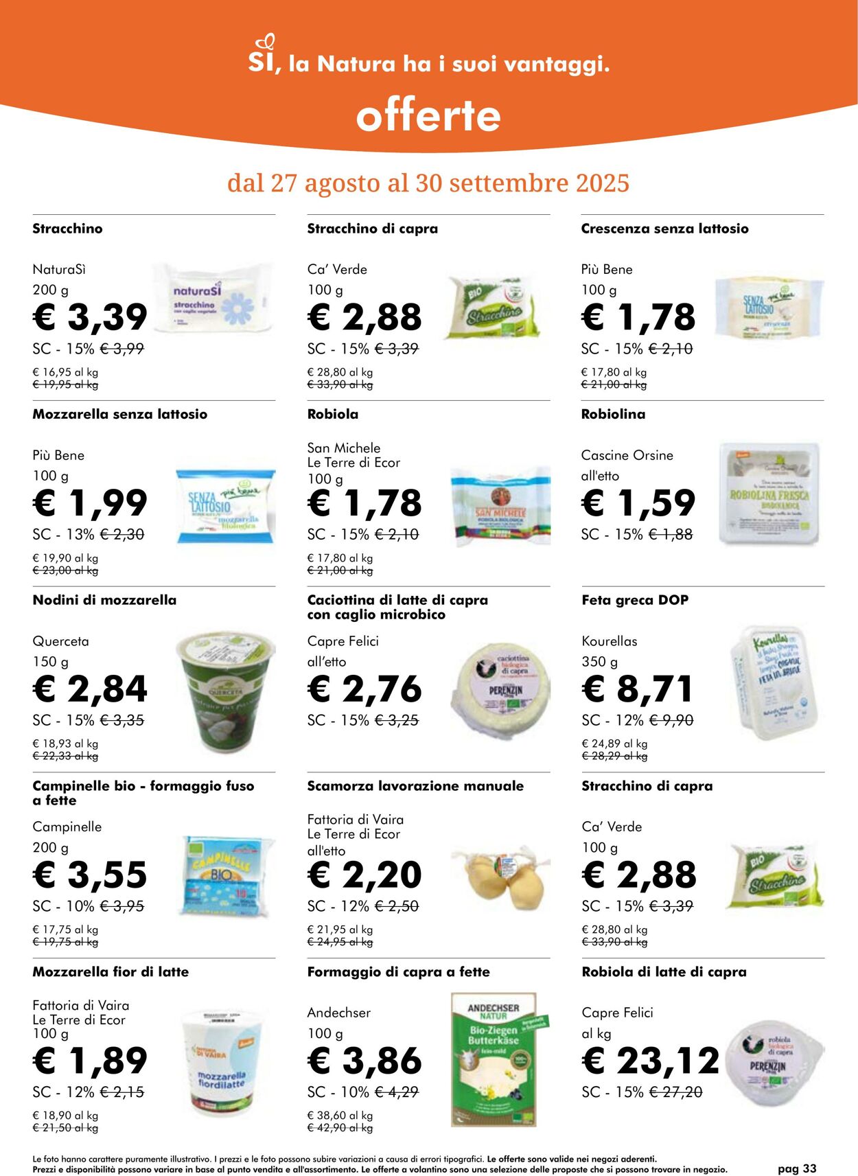 Volantino NaturaSì 01.09.2025 - 30.09.2025
