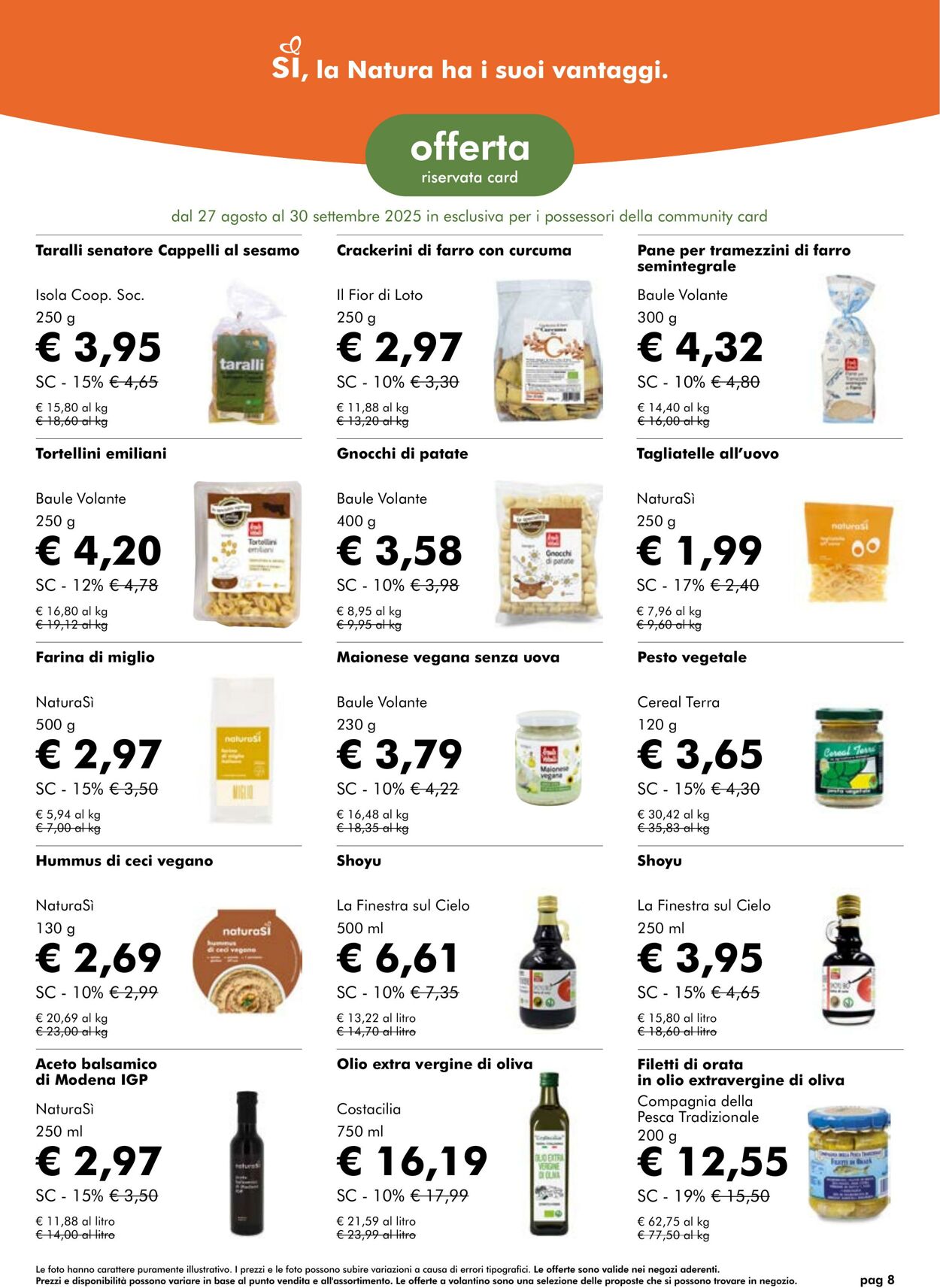 Volantino NaturaSì 01.09.2025 - 30.09.2025