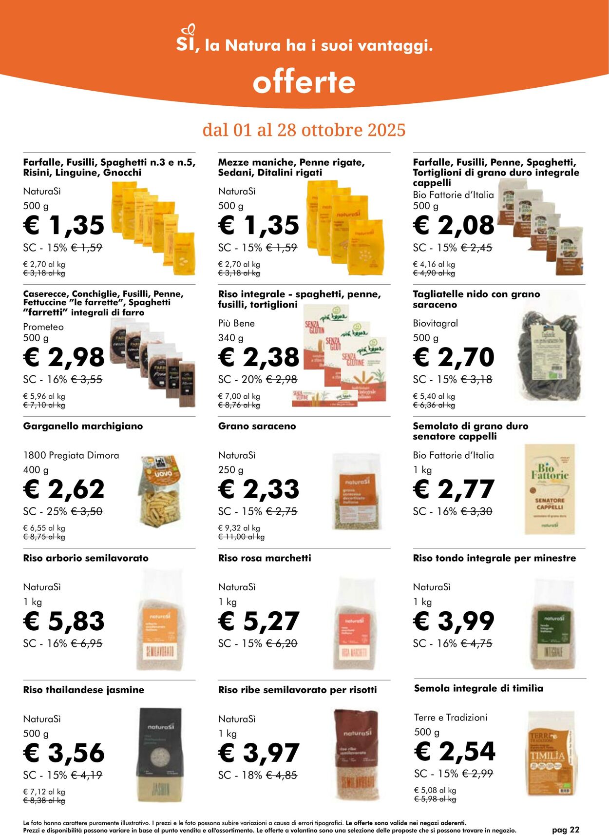 Volantino NaturaSì 01.10.2025 - 31.10.2025