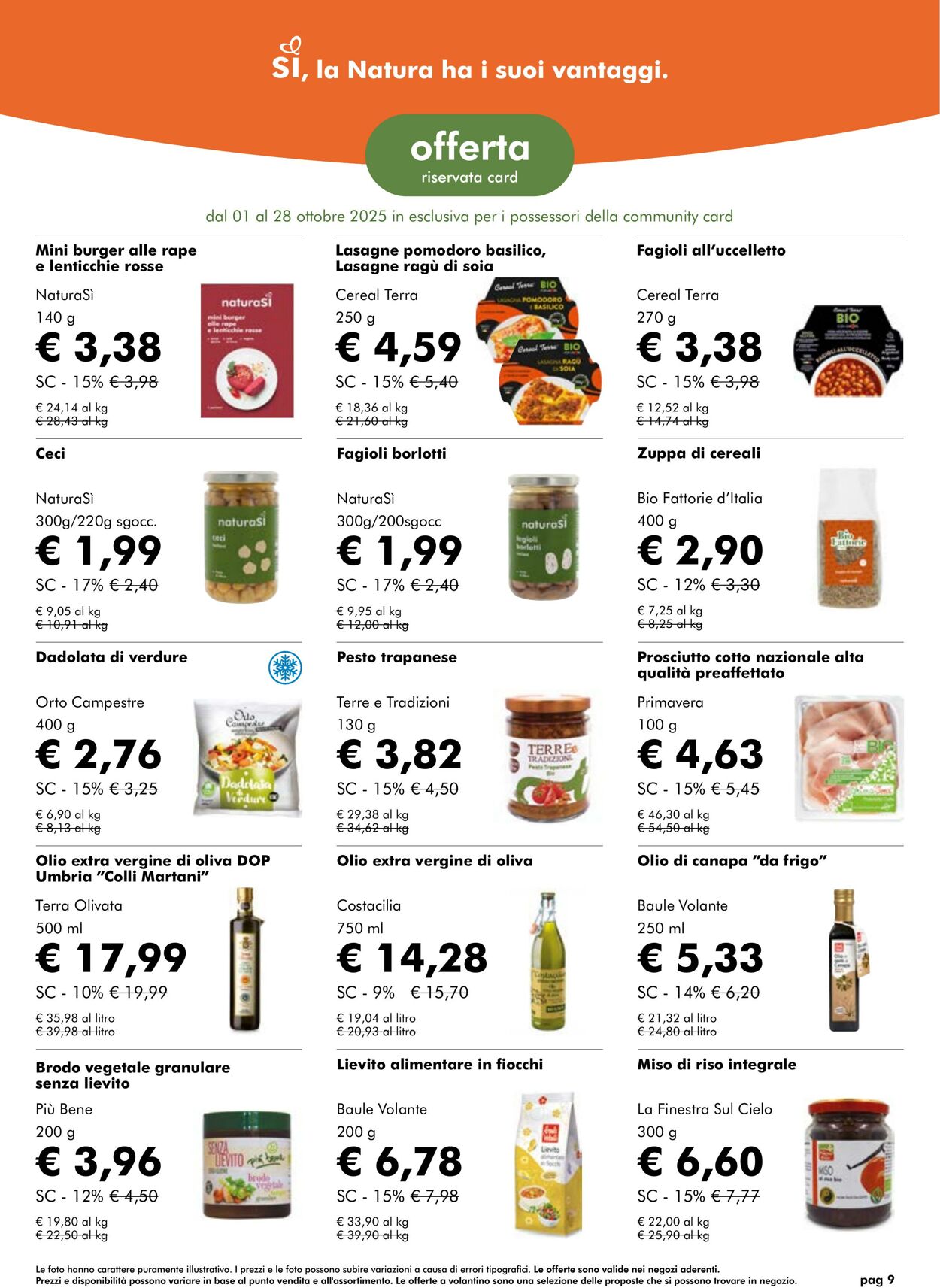 Volantino NaturaSì 01.10.2025 - 31.10.2025