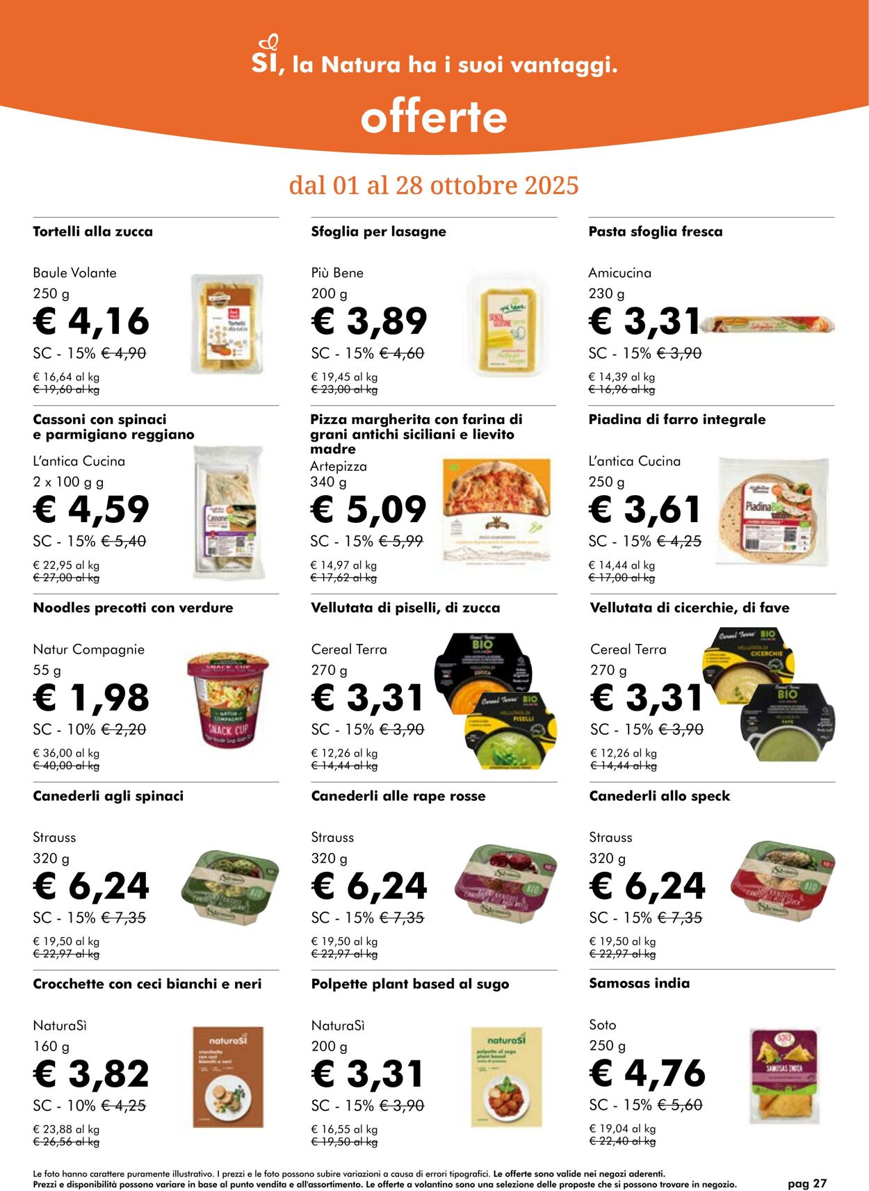 Volantino NaturaSì 01.10.2025 - 31.10.2025
