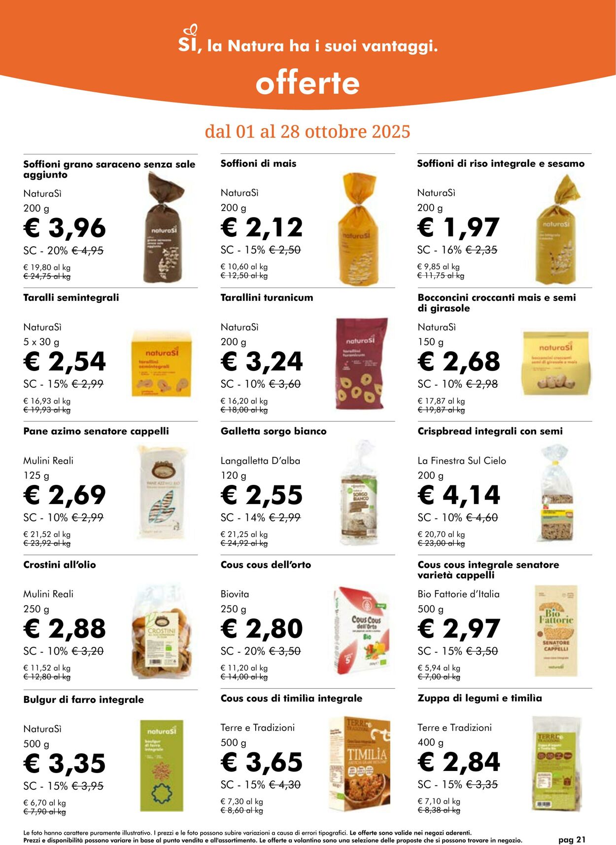 Volantino NaturaSì 01.10.2025 - 31.10.2025