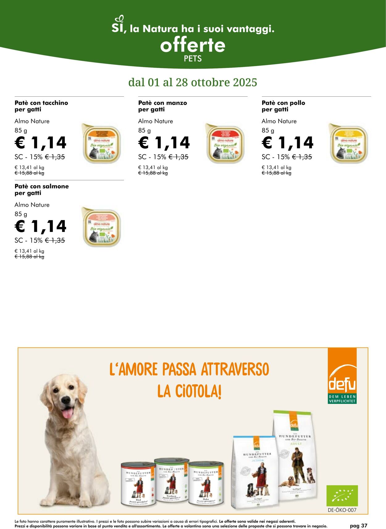 Volantino NaturaSì 01.10.2025 - 31.10.2025