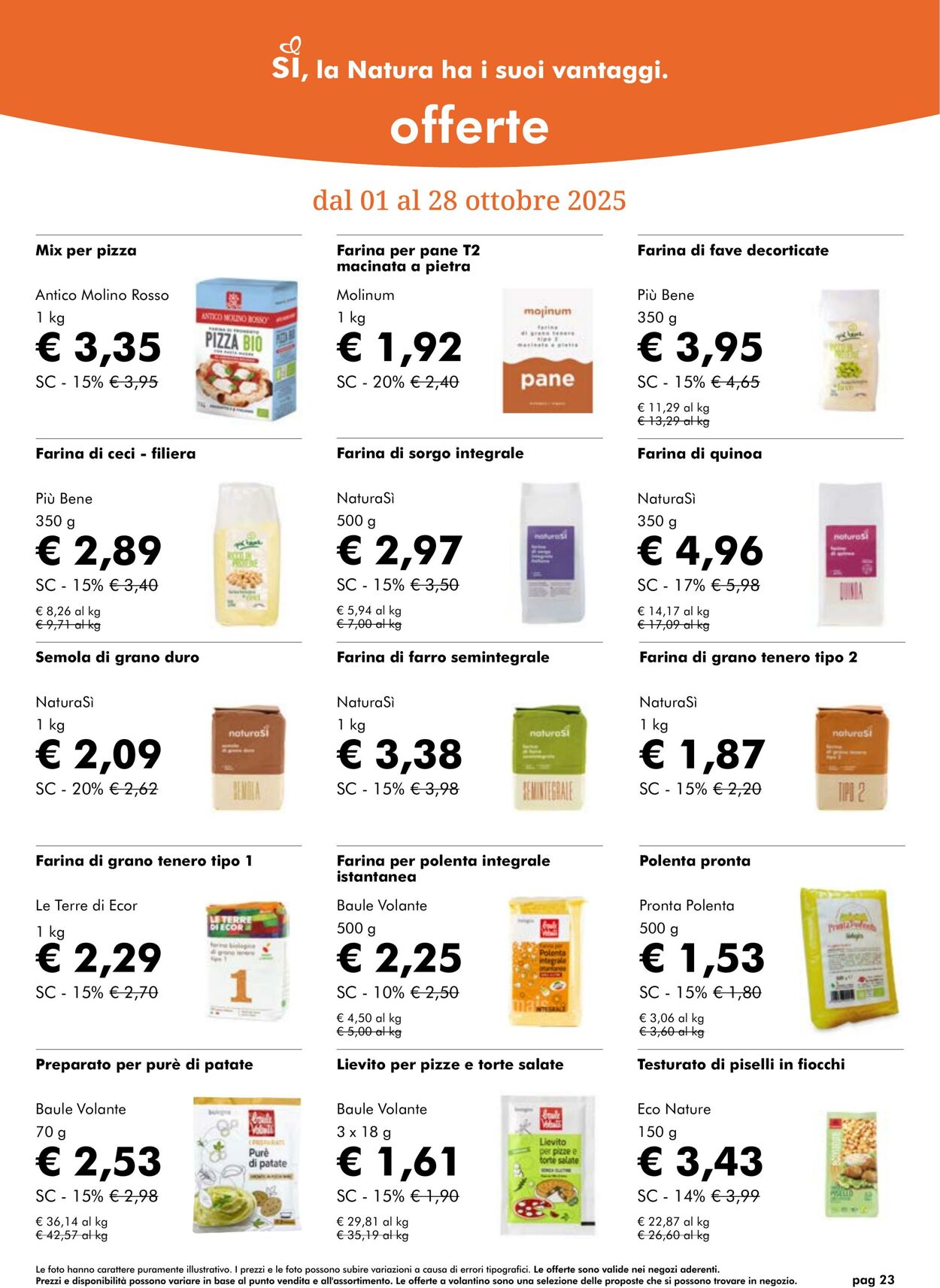Volantino NaturaSì 01.10.2025 - 31.10.2025