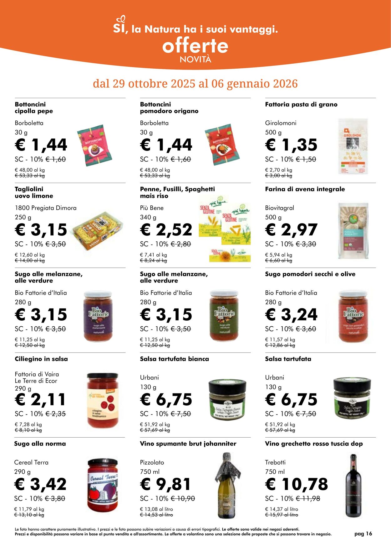 Volantino NaturaSì 01.11.2025 - 30.11.2025