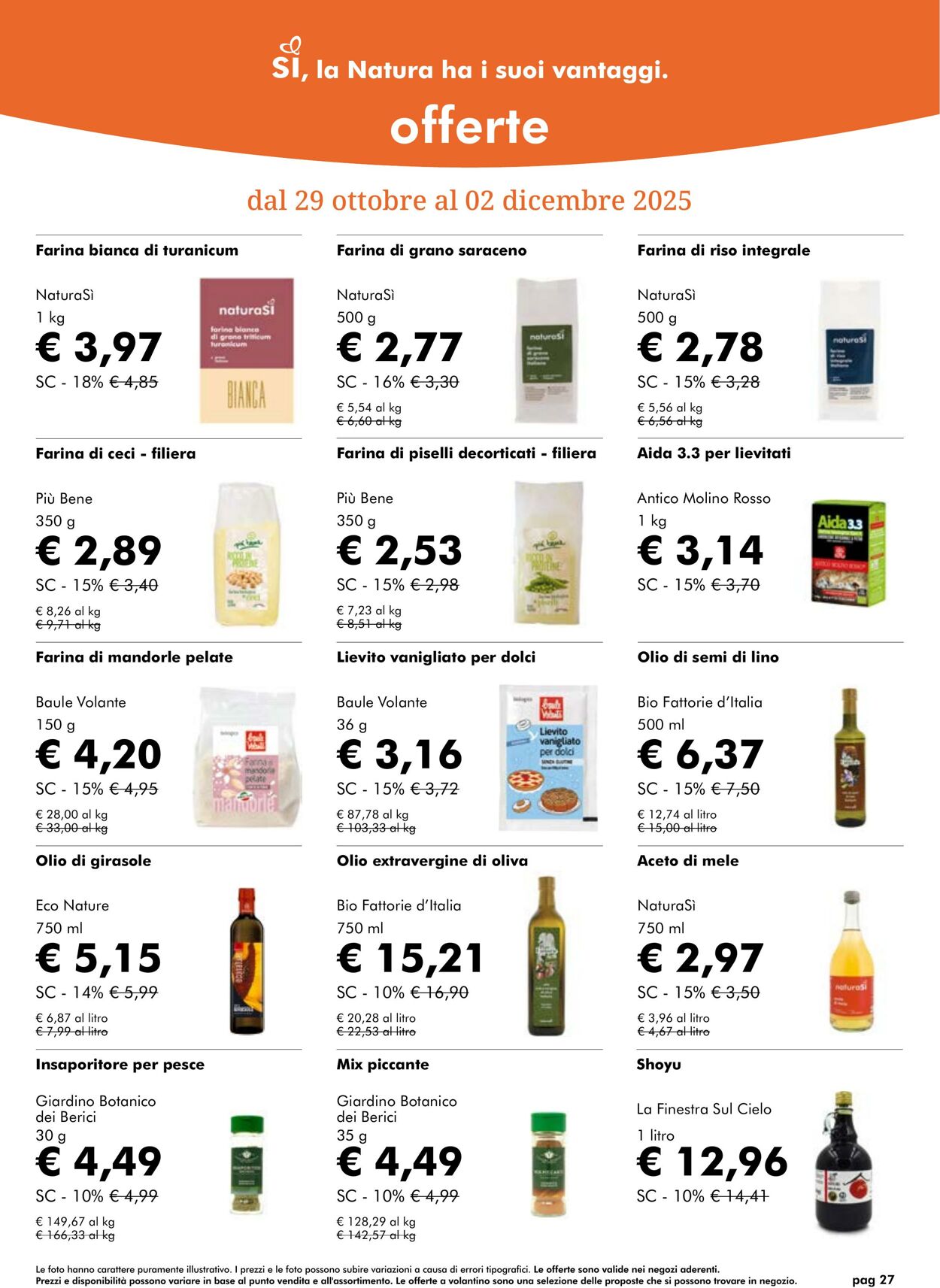 Volantino NaturaSì 01.11.2025 - 30.11.2025