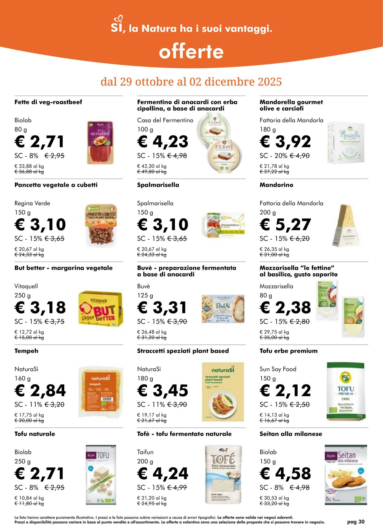 Volantino NaturaSì 01.11.2025 - 30.11.2025