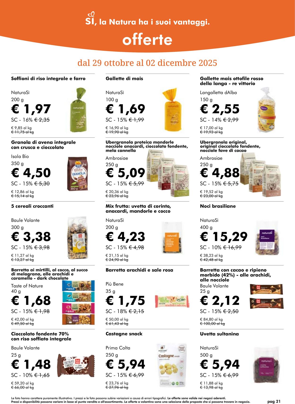 Volantino NaturaSì 01.11.2025 - 30.11.2025