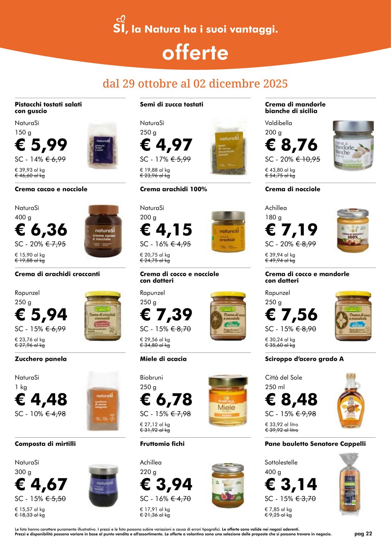 Volantino NaturaSì 01.11.2025 - 30.11.2025