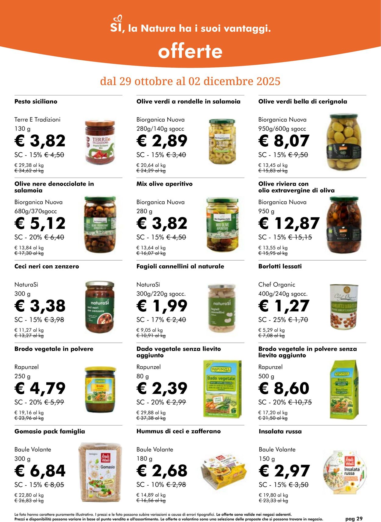Volantino NaturaSì 01.11.2025 - 30.11.2025