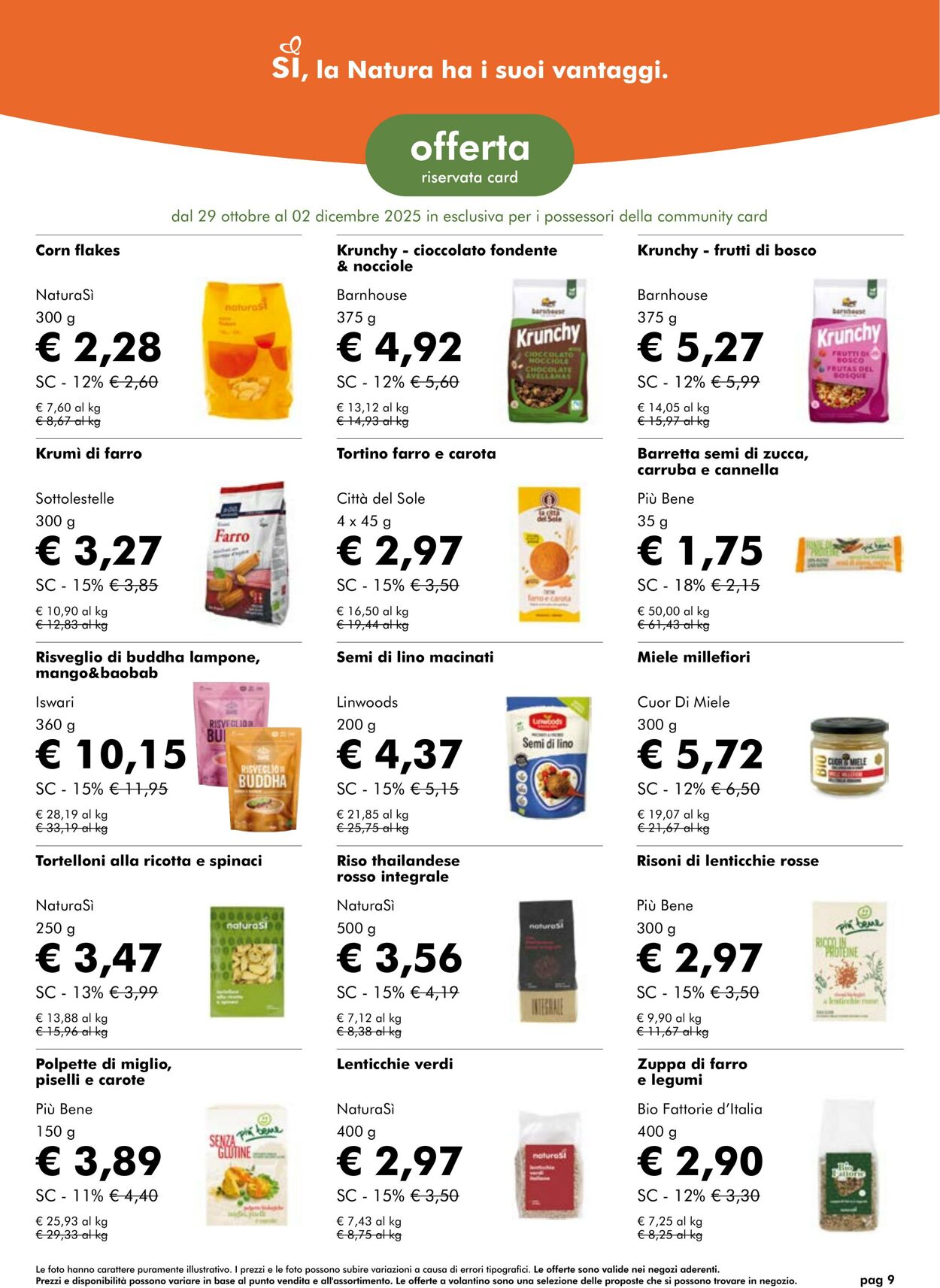 Volantino NaturaSì 01.11.2025 - 30.11.2025
